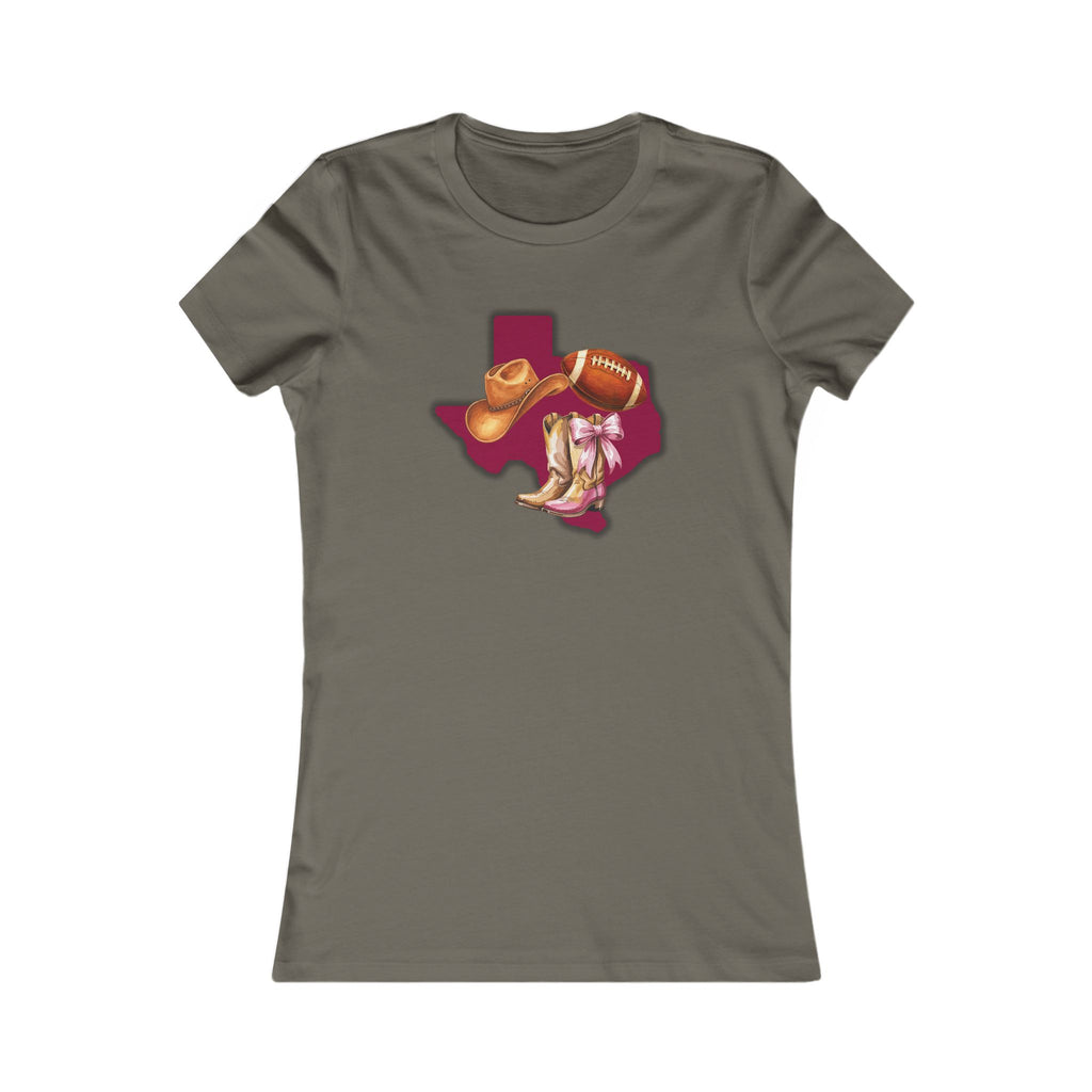 Women's Favorite Tee - Fitted and Soft "texas" "aggies" "Cowboys" "football"