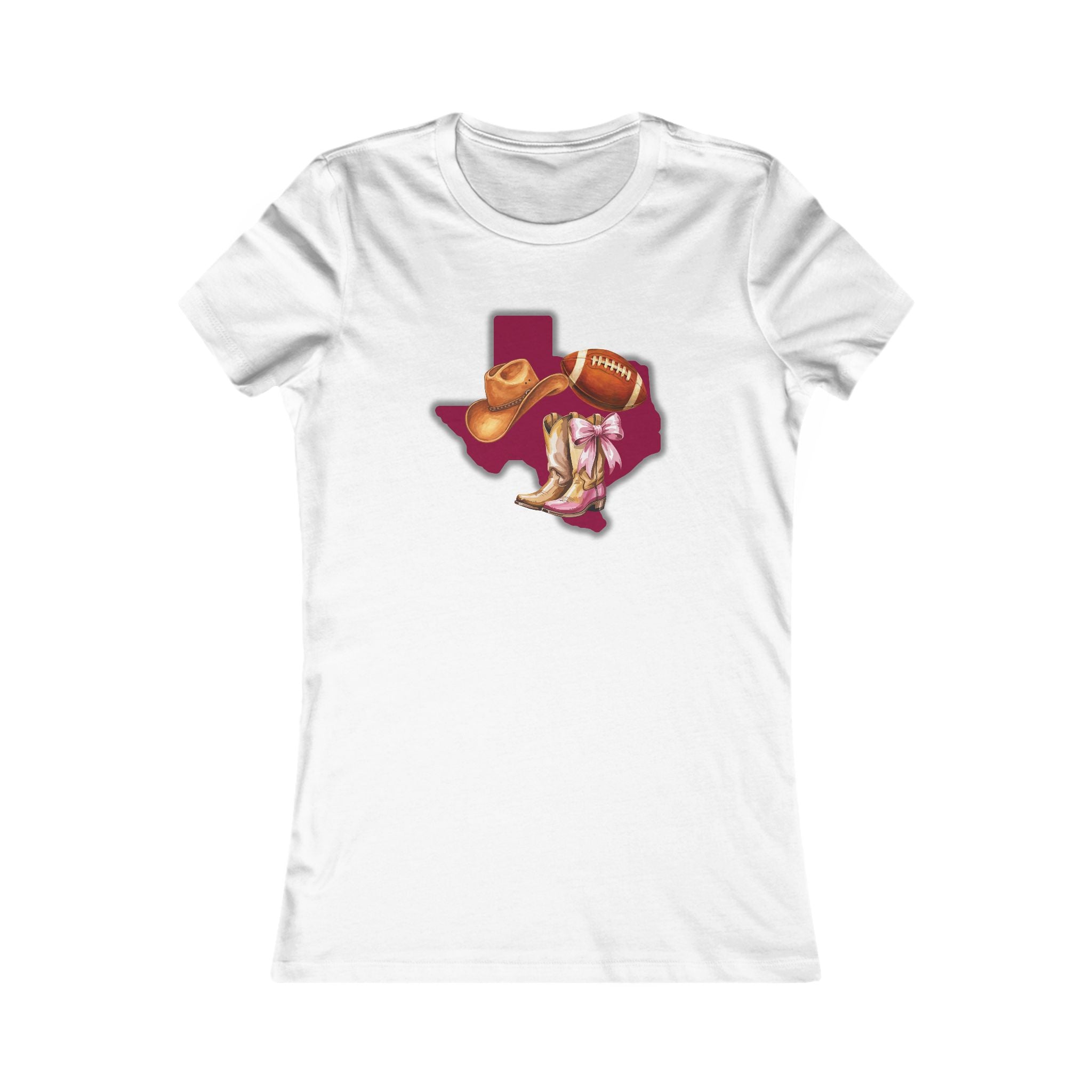 Women's Favorite Tee - Fitted and Soft "texas" "aggies" "Cowboys" "football"