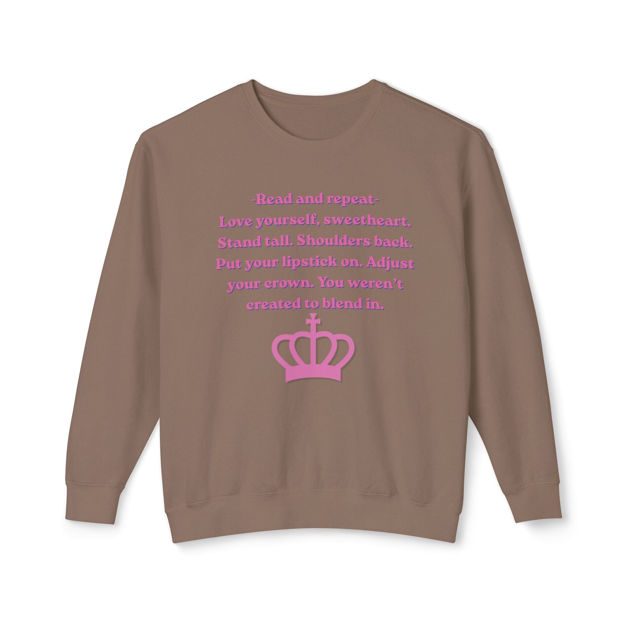 Woman's Lightweight Crewneck Sweatshirt - Soft and Relaxed - Adjust your crown