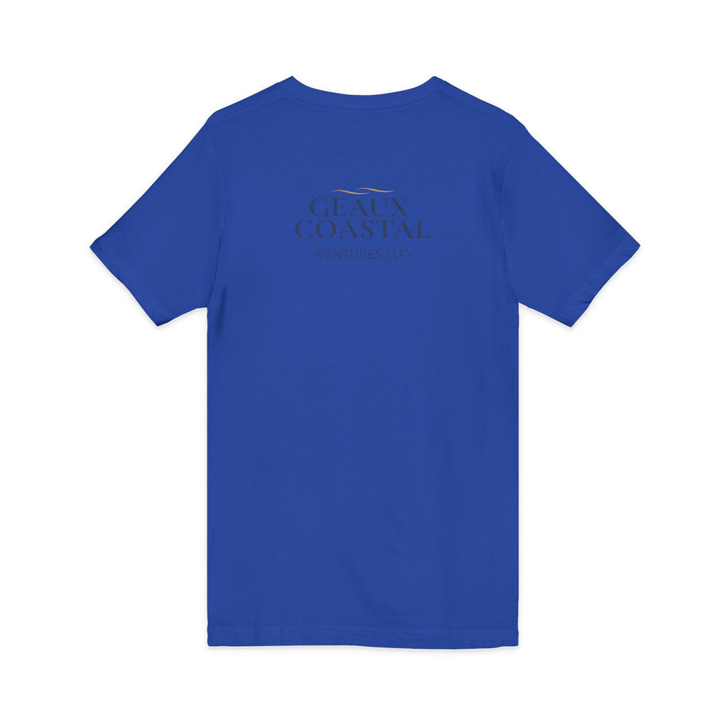 Ladies Jersey Short Sleeve V-Neck Tee- SOFT - Fitted - What is wine is addicted to me