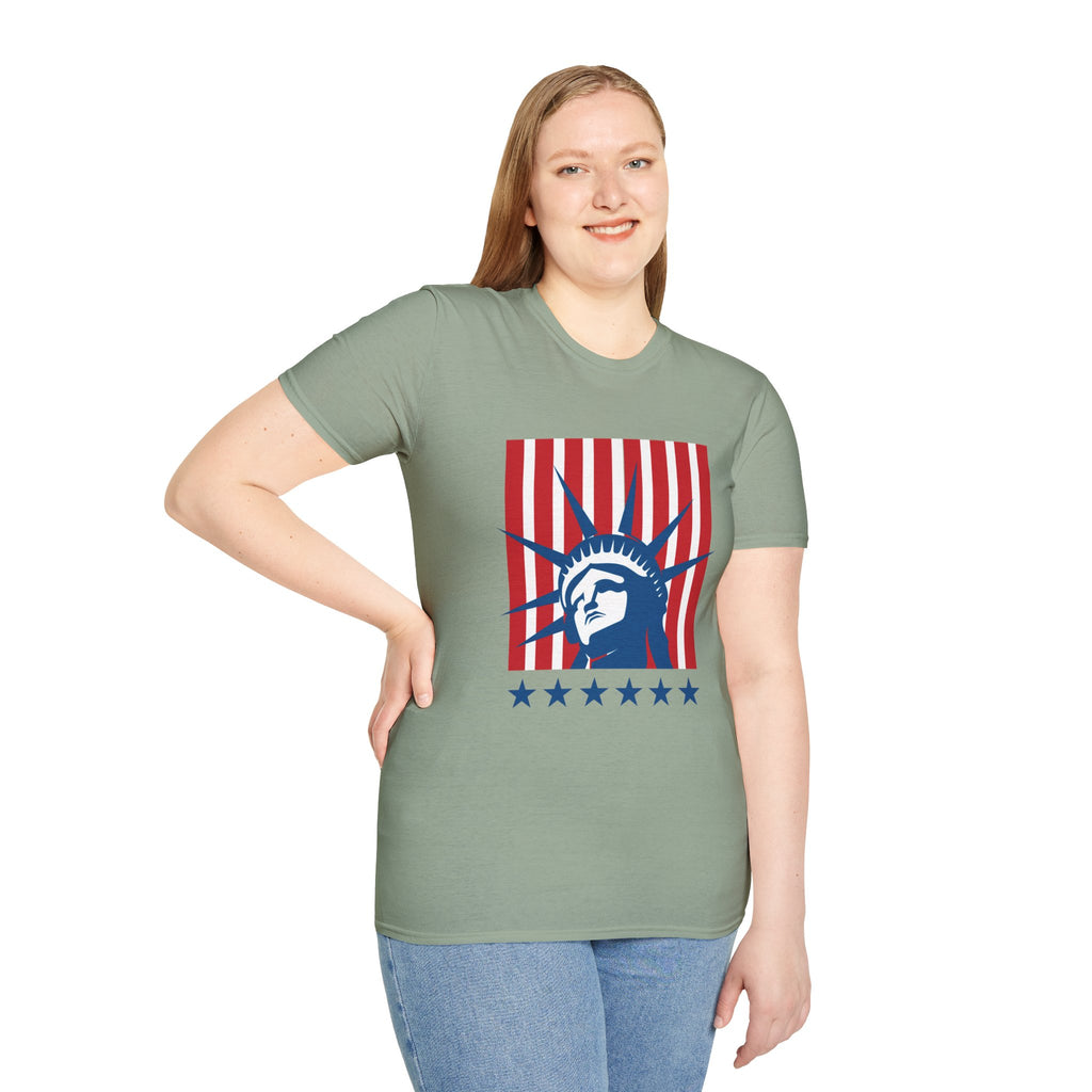 Relaxed Tee for Men & Women- Statue of Liberty