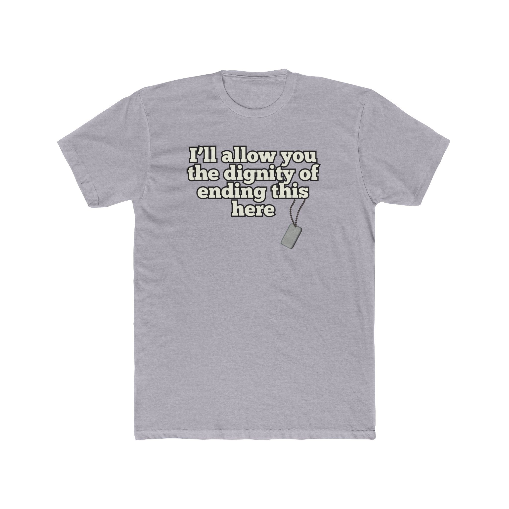 Men's Soft Cotton Crew Tee - End it Here