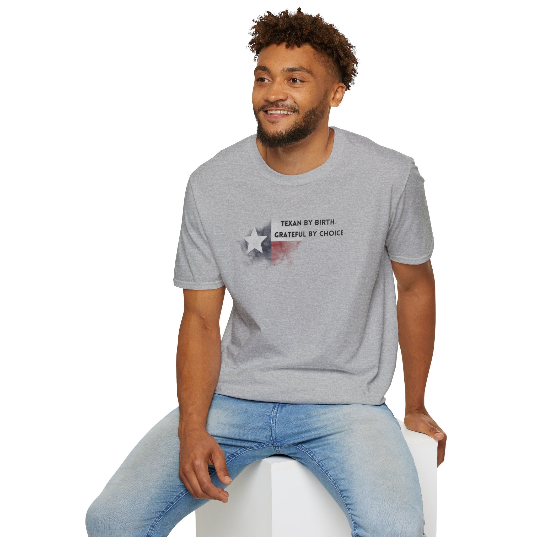 Soft Relaxed Tee - Men and Women- Texan by birth