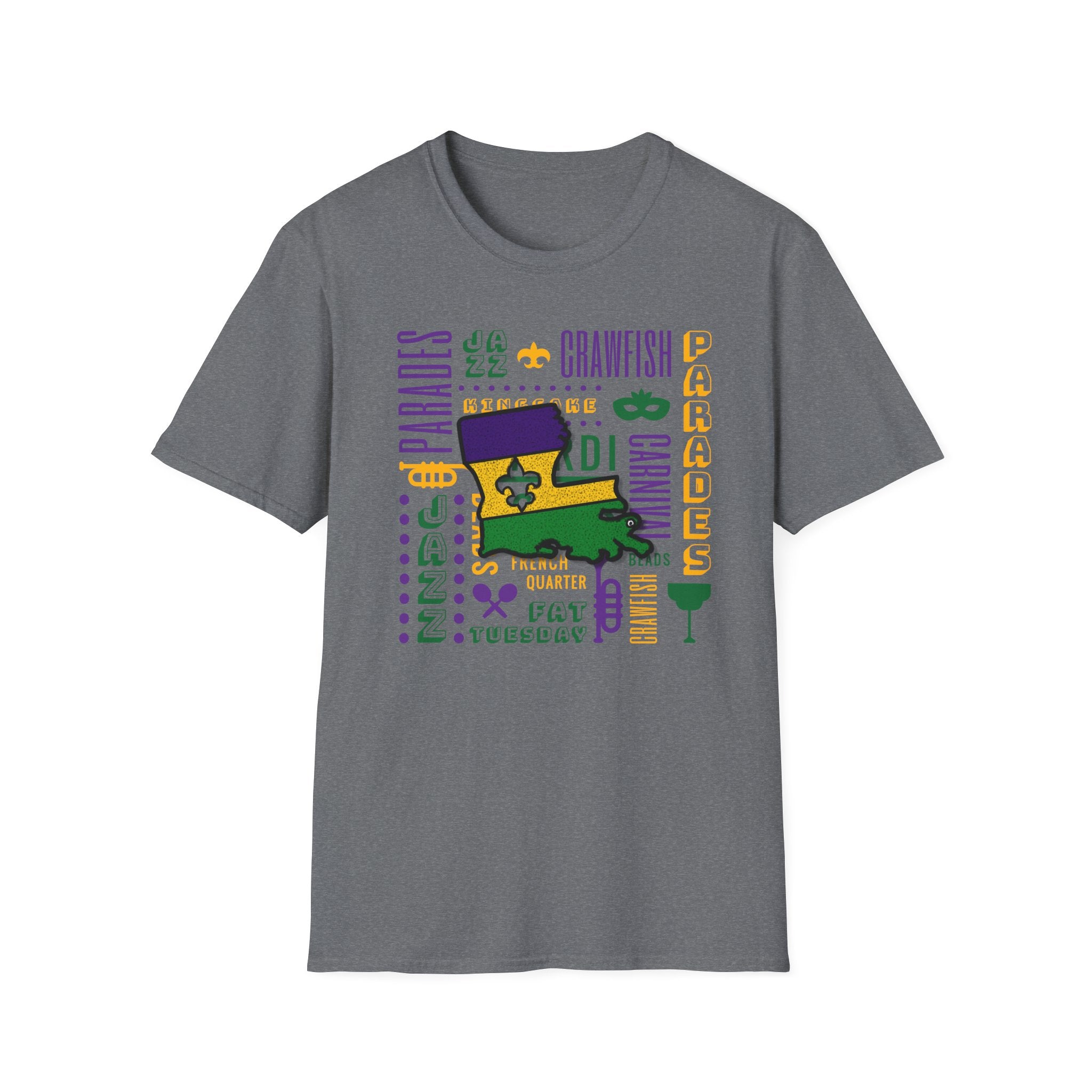 Relaxed Soft T Shirt - Men and Women - louisiana