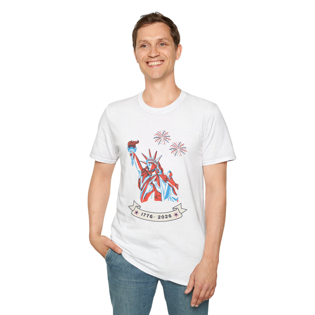 Relaxed Soft Tee- Men & Women - Statue of Liberty 250