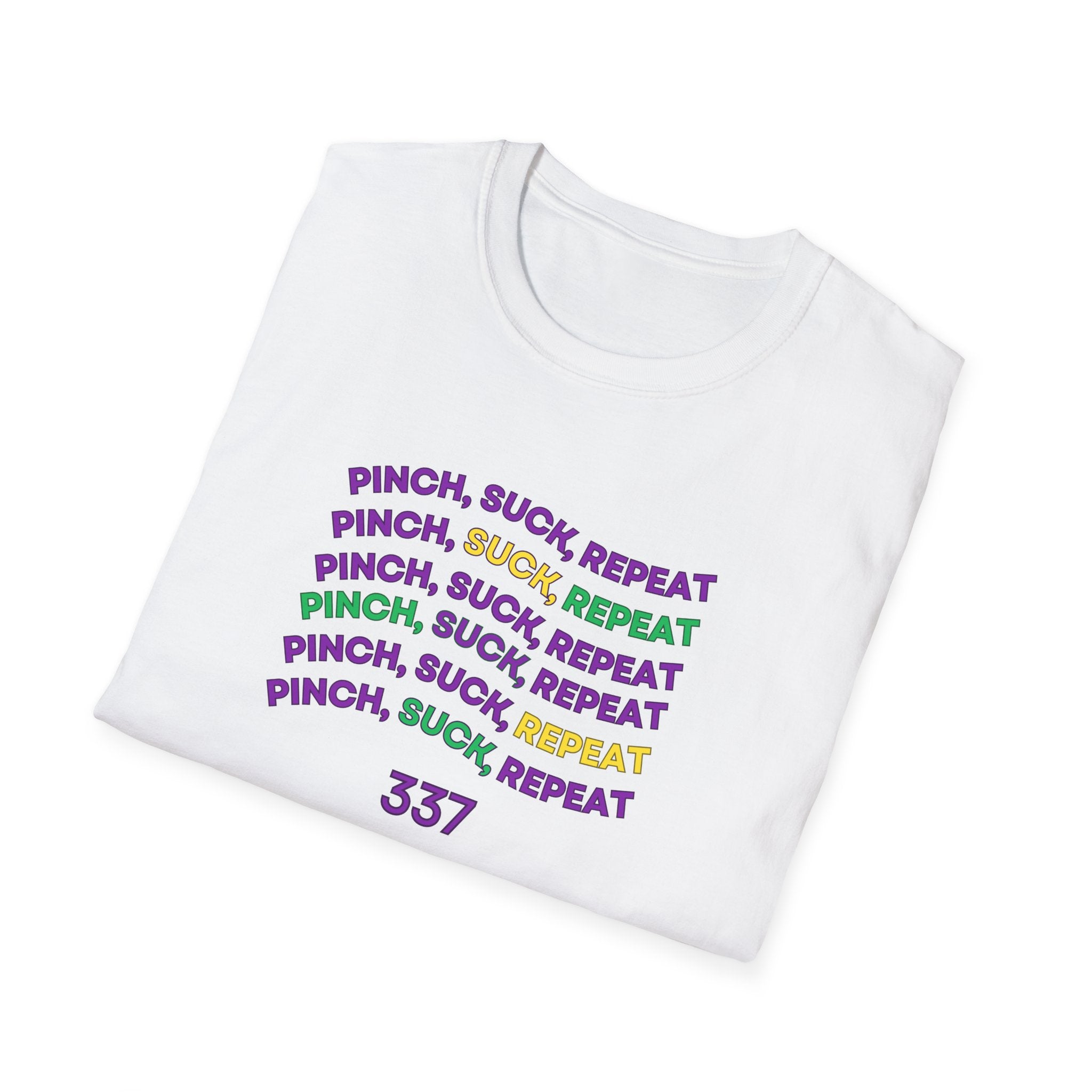 Soft Tee - (Men & Women) - "Mardi Gras"  '337'