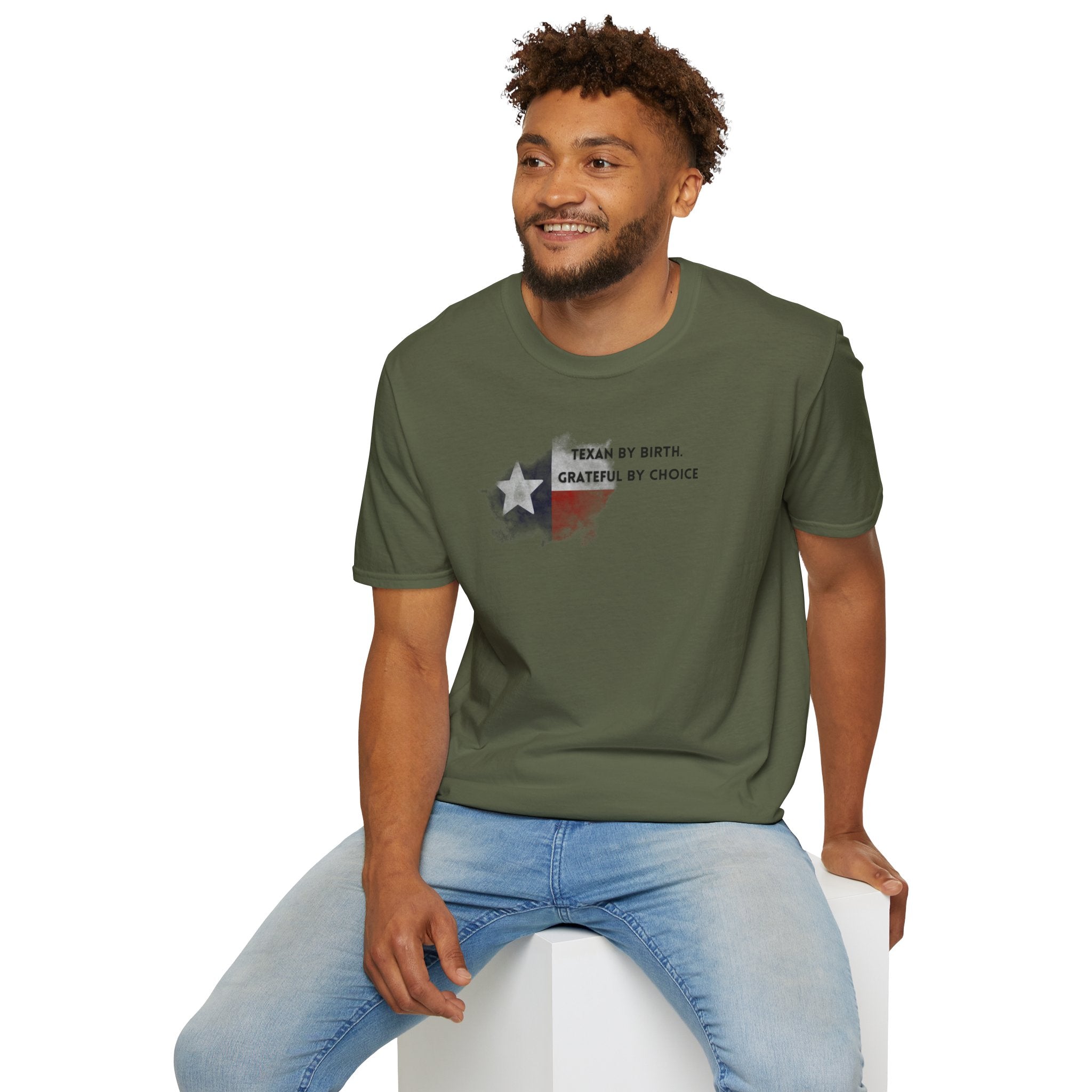 Soft Relaxed Tee - Men and Women- Texan by birth