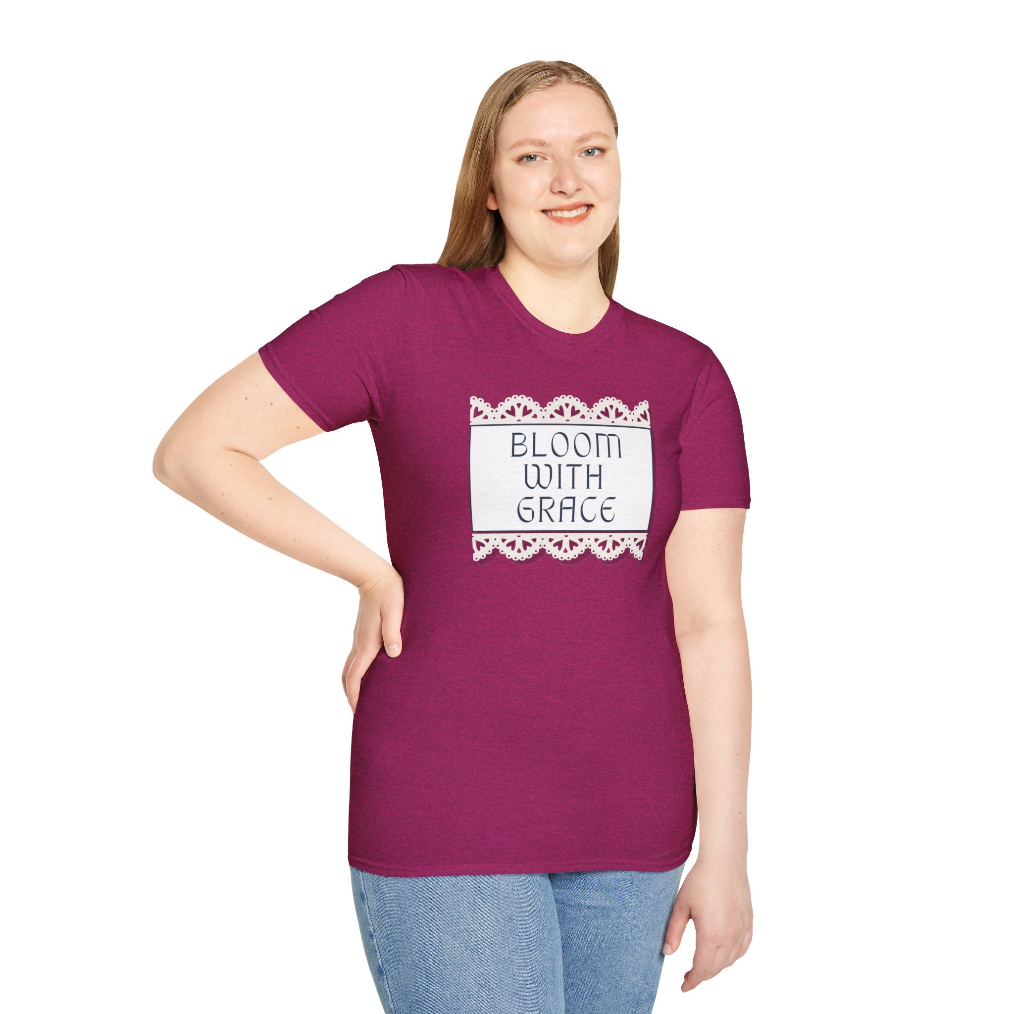 Women's Soft Relaxed Tee -  Bloom with Grace