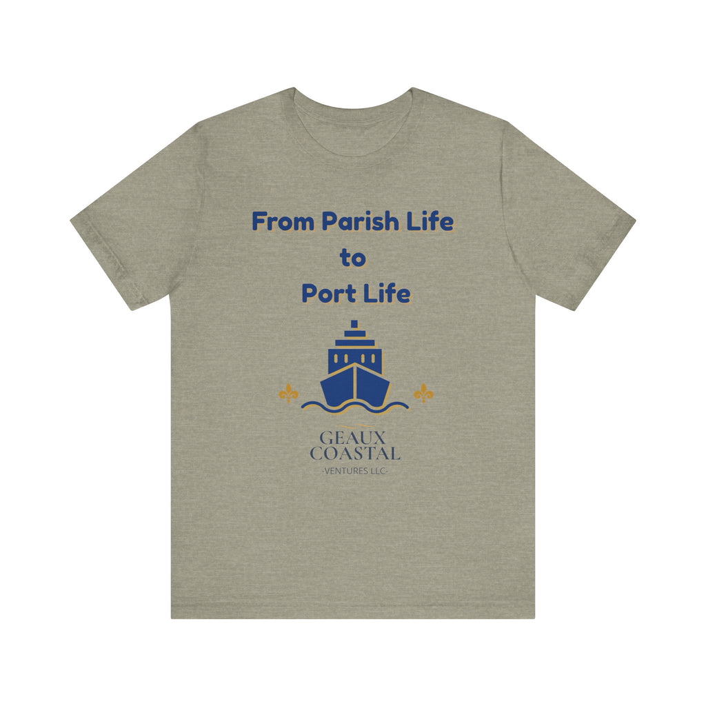 Men or Women Relaxed T Shirt - Parish and Port Cruise T Shirt