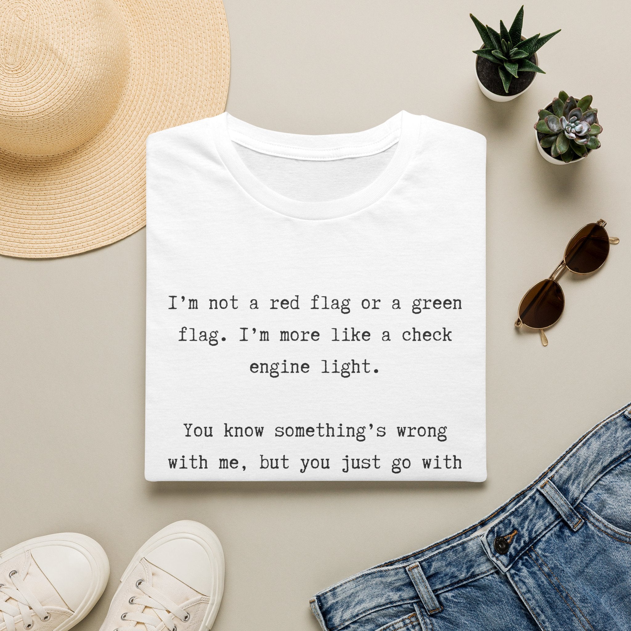 Men and Women Soft Relaxed T Shirts - Green light