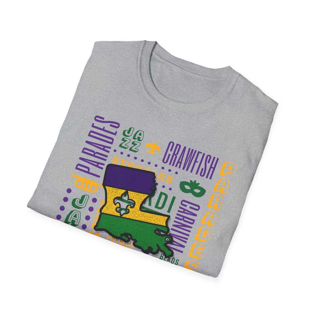 Relaxed Soft T Shirt - Men and Women - louisiana