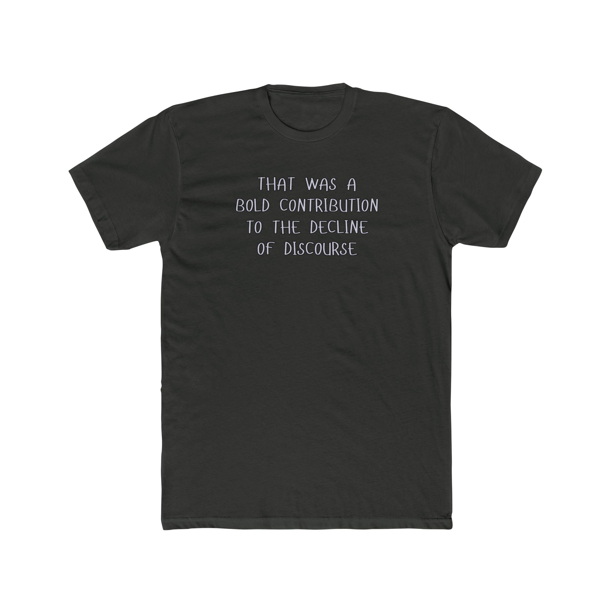 Relaxed Men's Tee - "Bold Contribution"