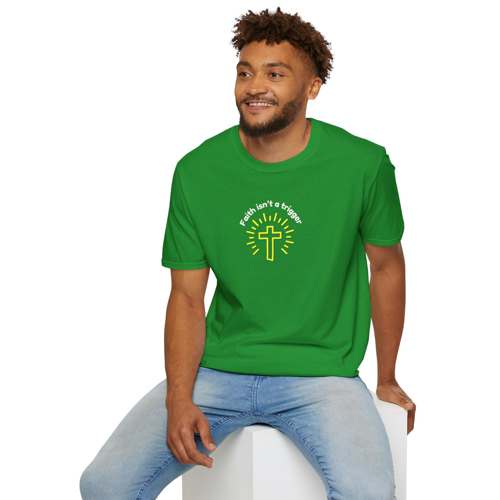 Men's Soft Relaxed tee - Faith isn't a trigger