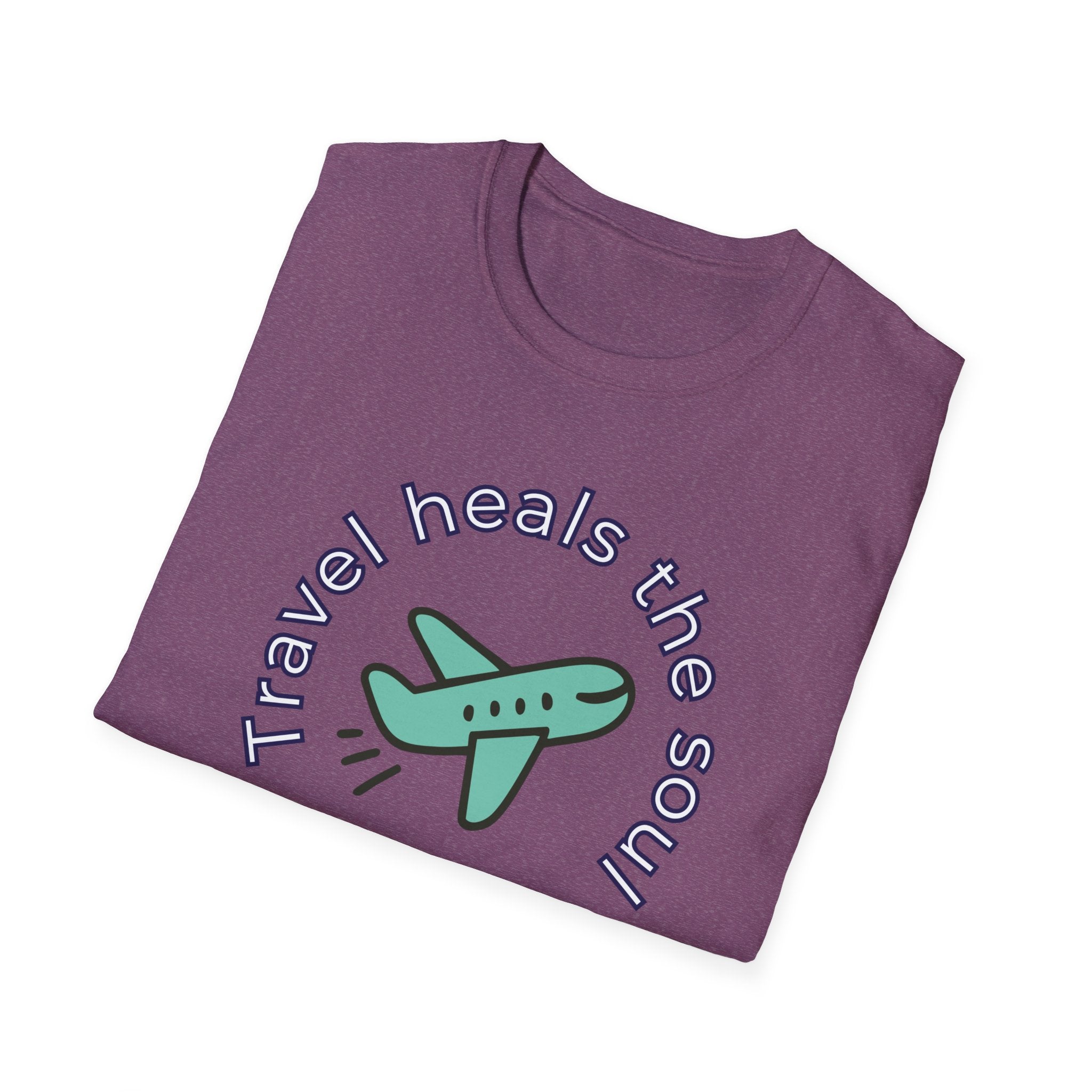 Comfty Woman's  Softstyle T-Shirt - "Travel"  "Heals The Soul"