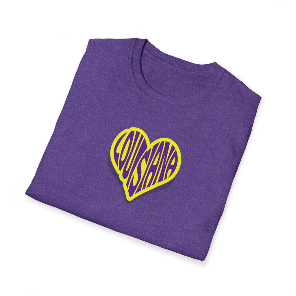 Relaxed Soft Woman's tee - Louisiana heart