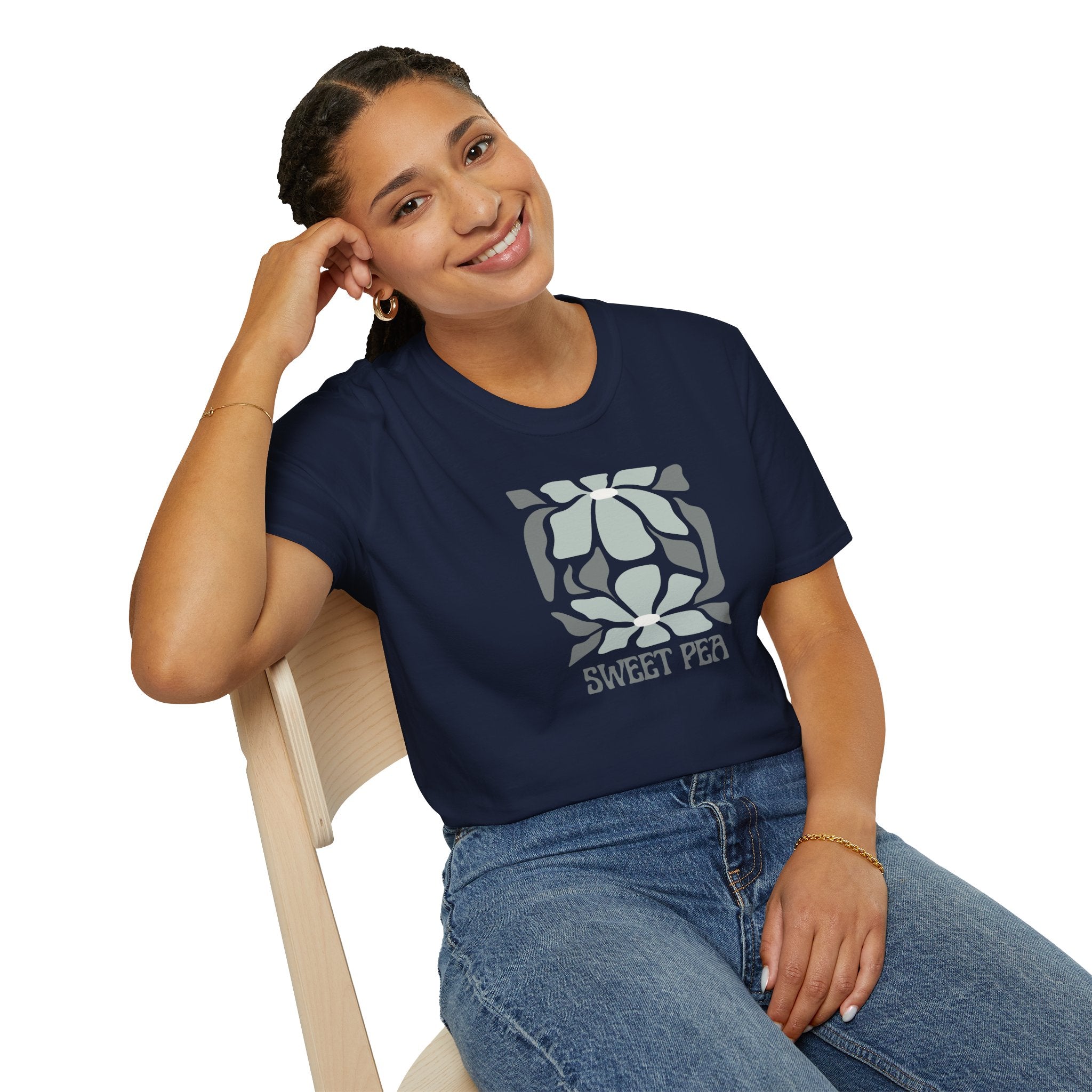 Women's Soft Relaxed Tee - Sweet pea