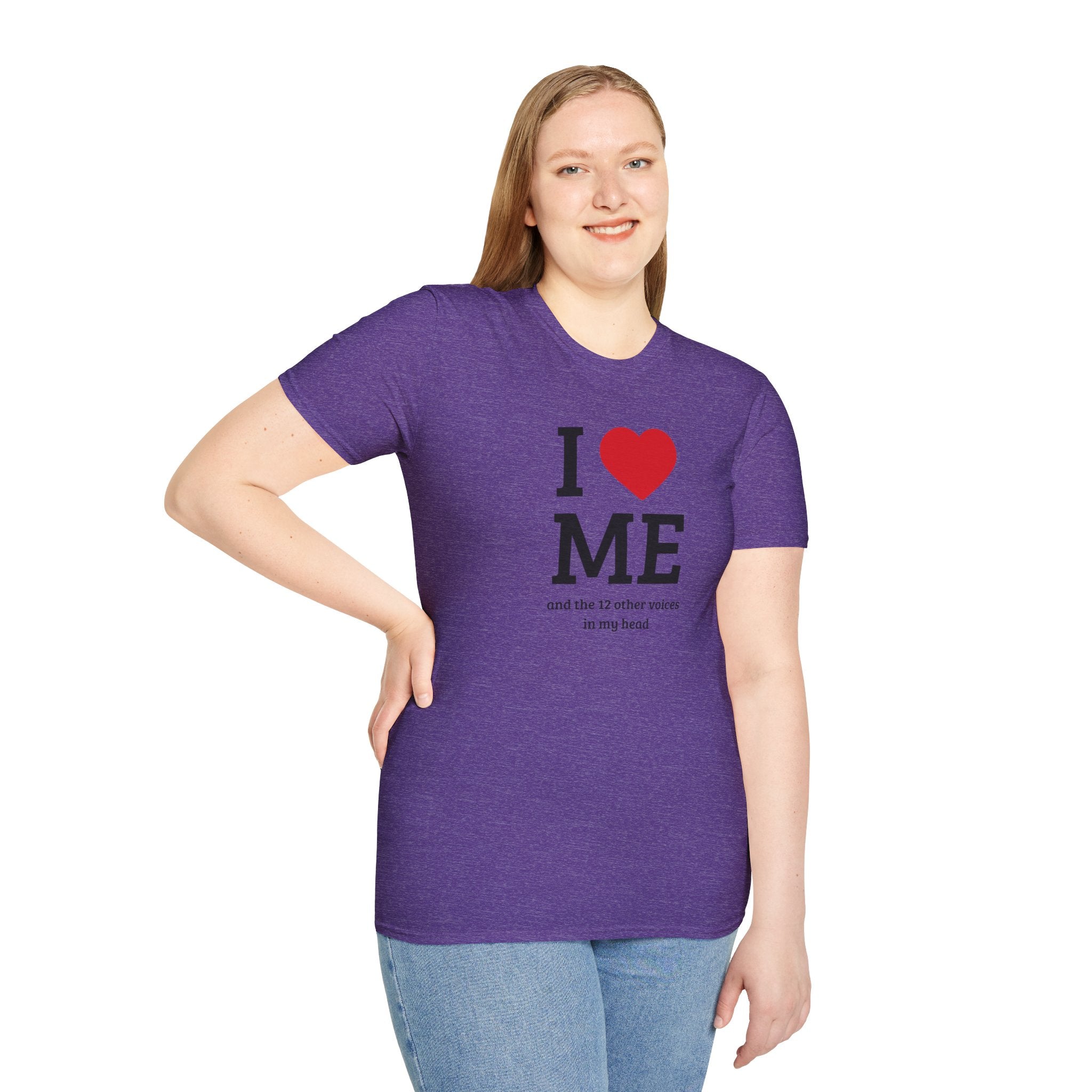 Soft Flexible Tee - Men and Women - I love me and the 12 other voices