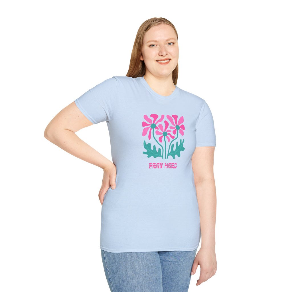 Womens Soft Tee Relaxed pray hard