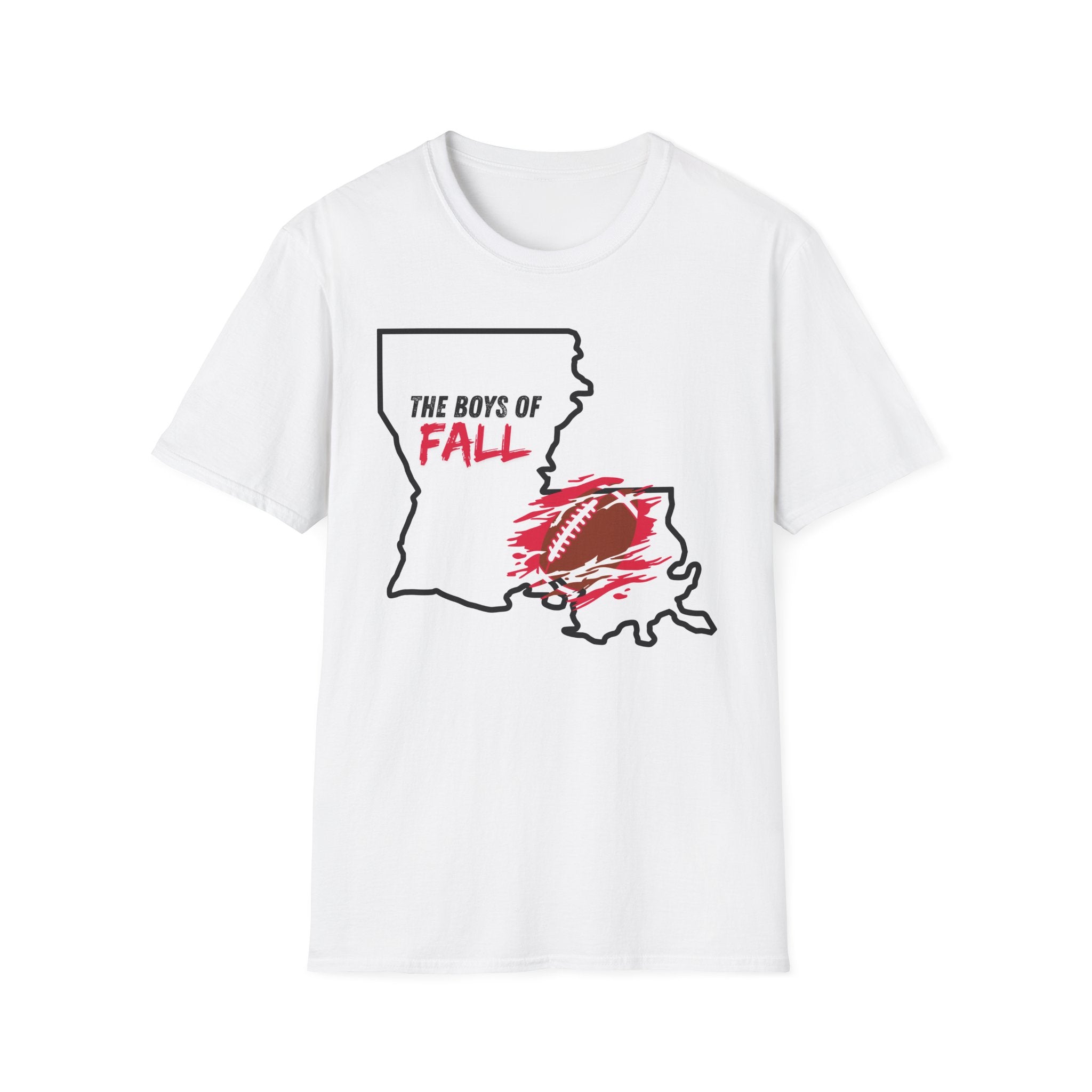 Men and Women - Soft Relaxed Tee - The boys of fall - University of Louisiana UL - Football