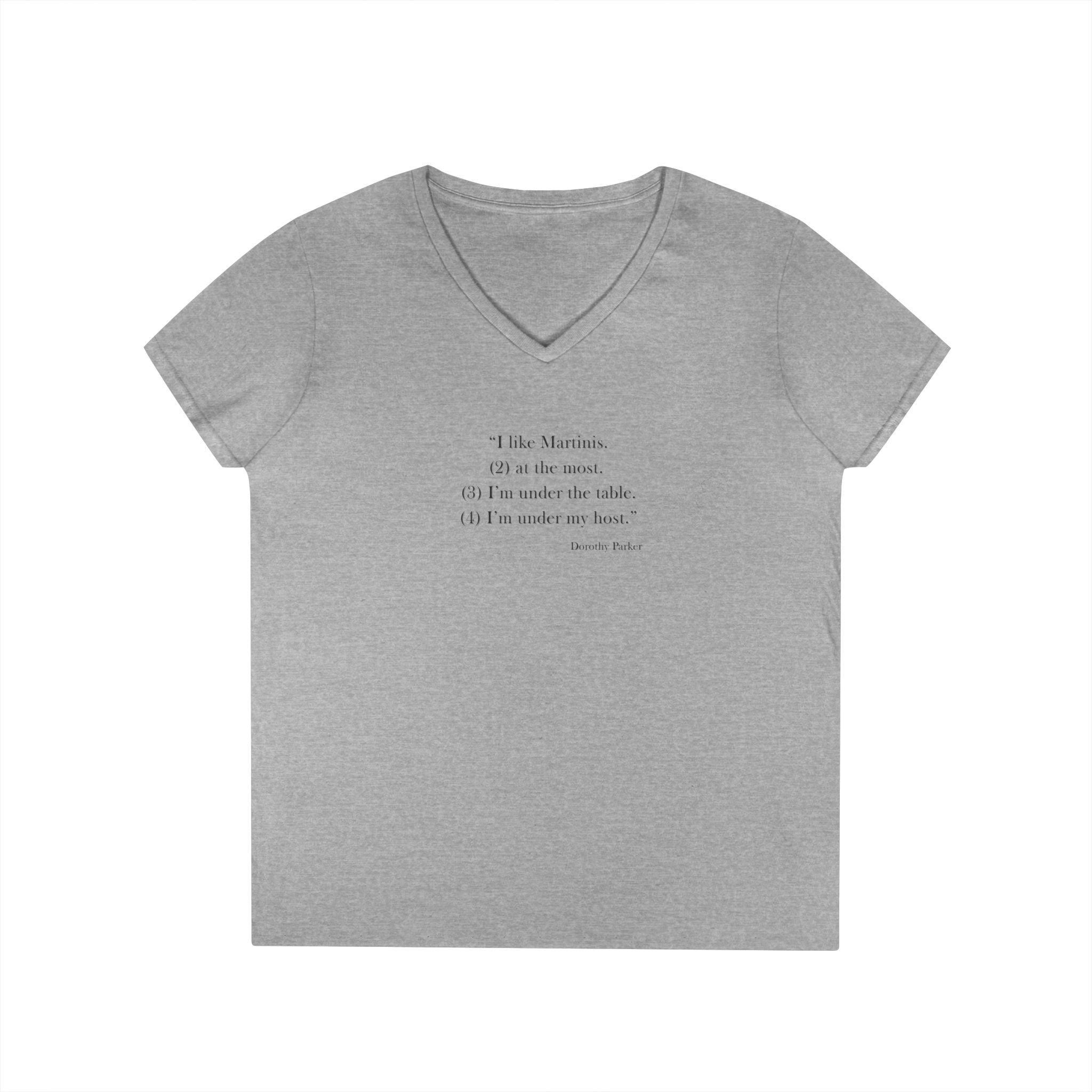 Ladies' V-Neck T-Shirt - Fitted - Martinis