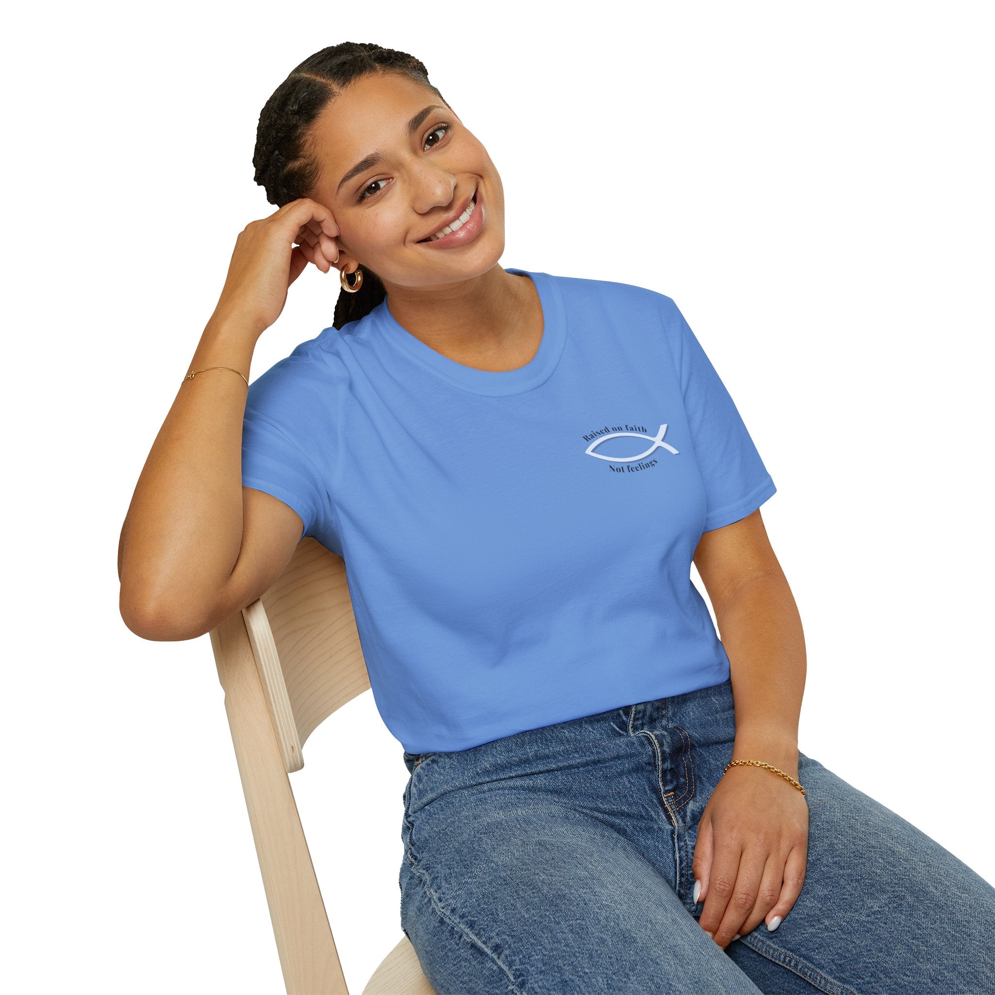 Relaxed Tee Soft - Men & Women - Raised on Faith, Not Feelings