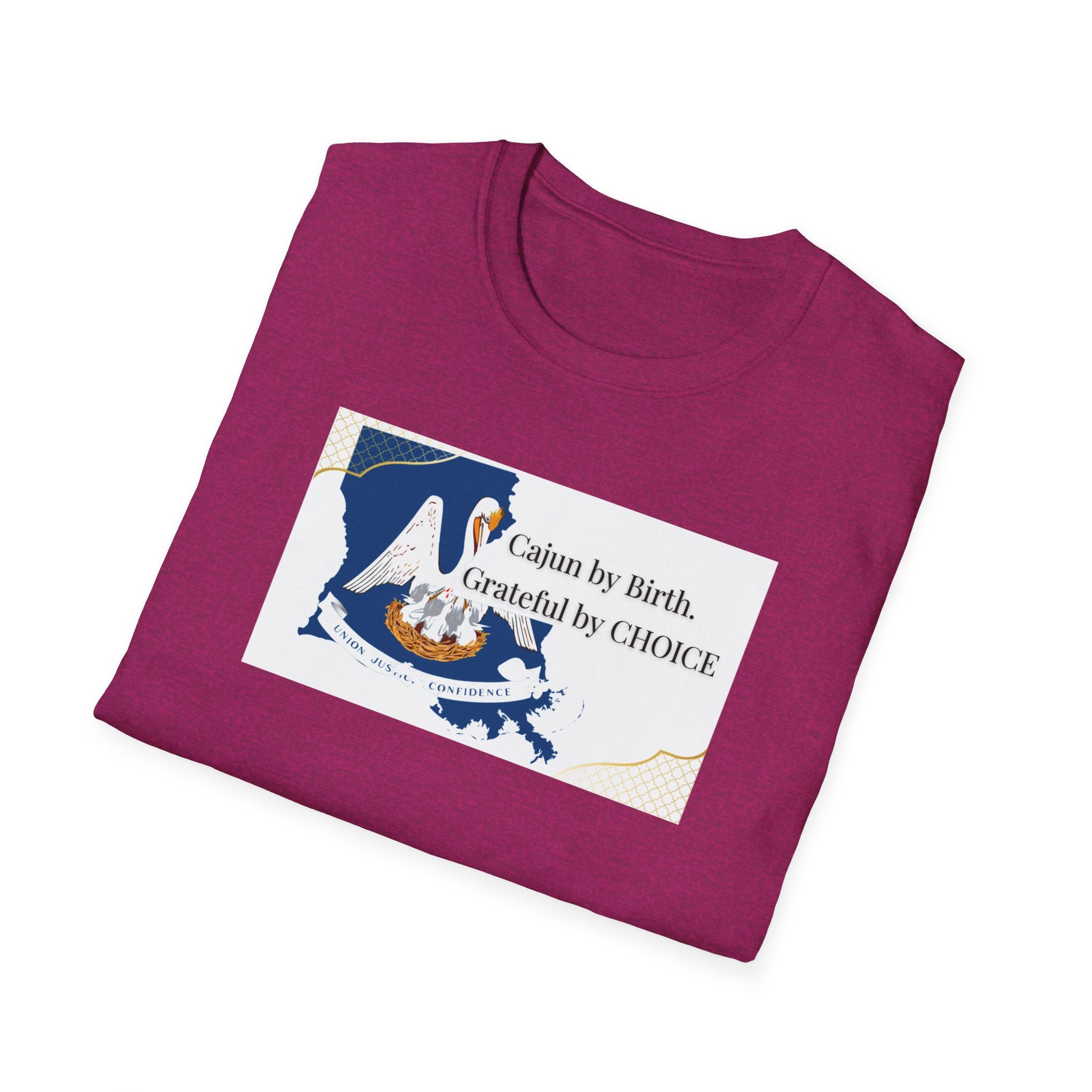 Soft Relaxed Tee Men and Women - Cajun By Birth Grateful by Choice
