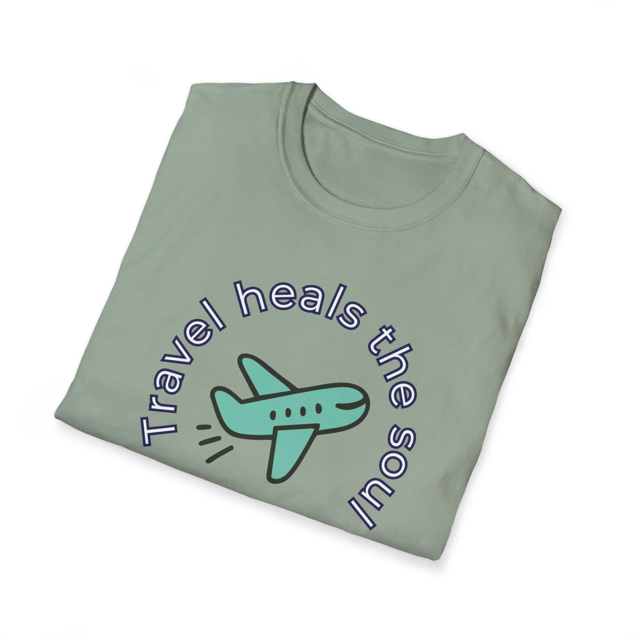 Comfty Woman's  Softstyle T-Shirt - "Travel"  "Heals The Soul"