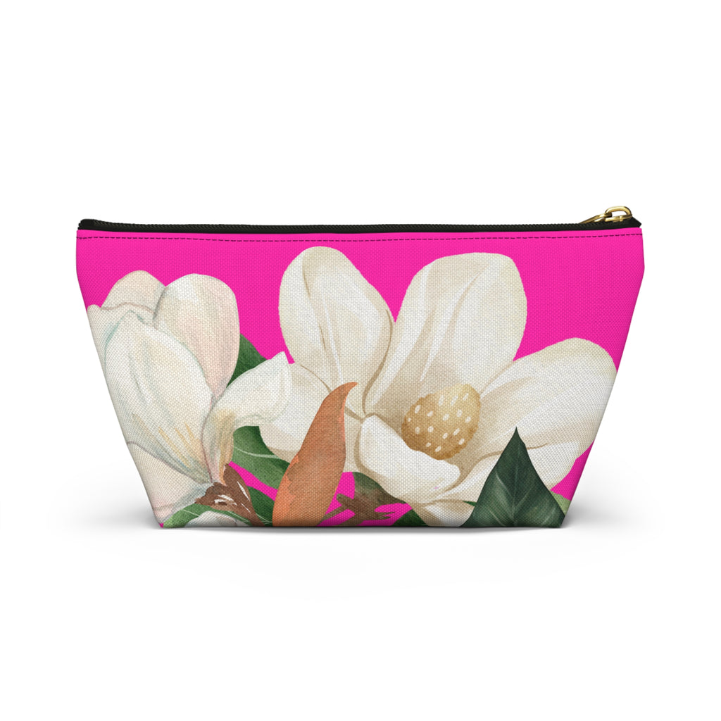 Accessory Pouch w T-bottom - Pink Magnolia