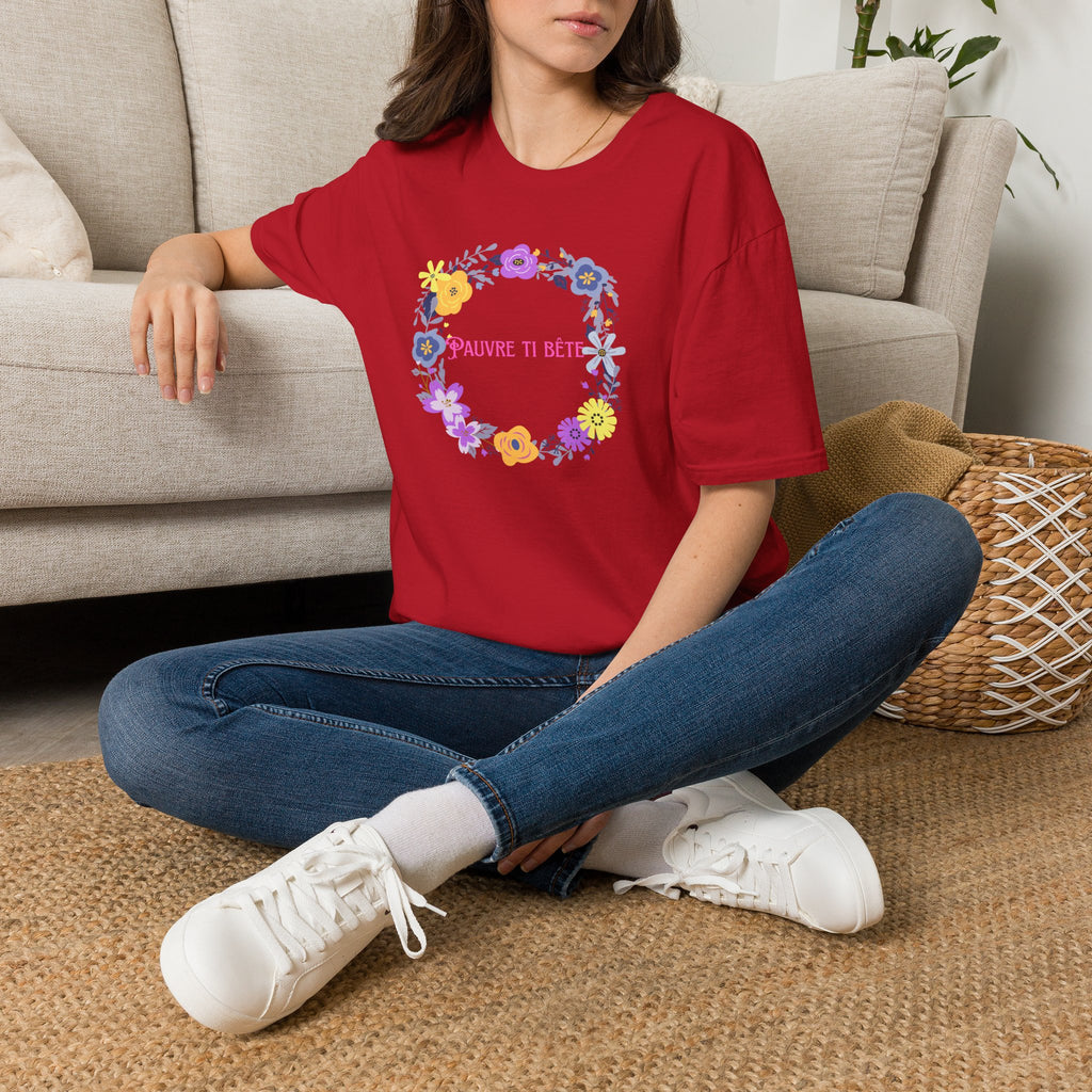 Ladies More Relaxed Soft T Shirt - Pauvre ti bête