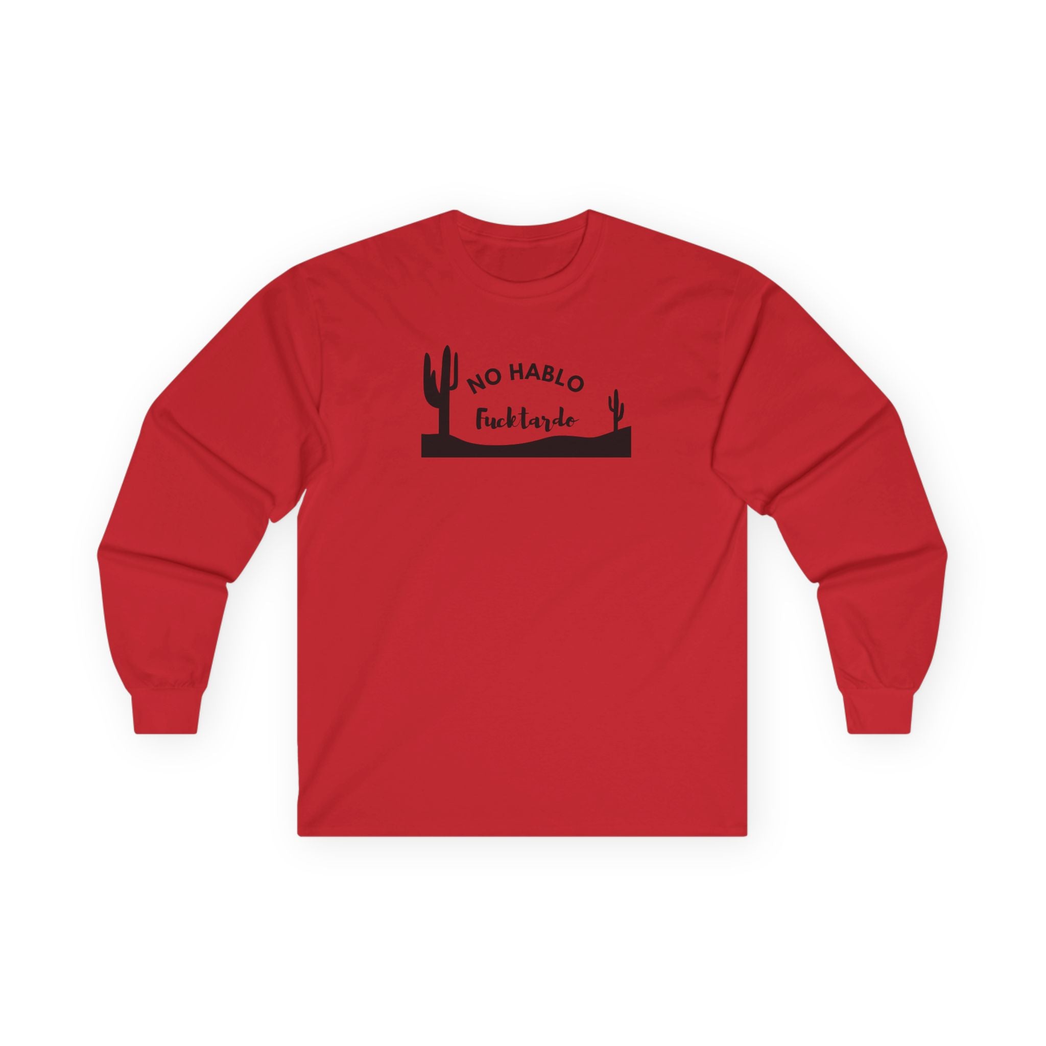 Men's Long Soft Sleeve - No Hablo in Black