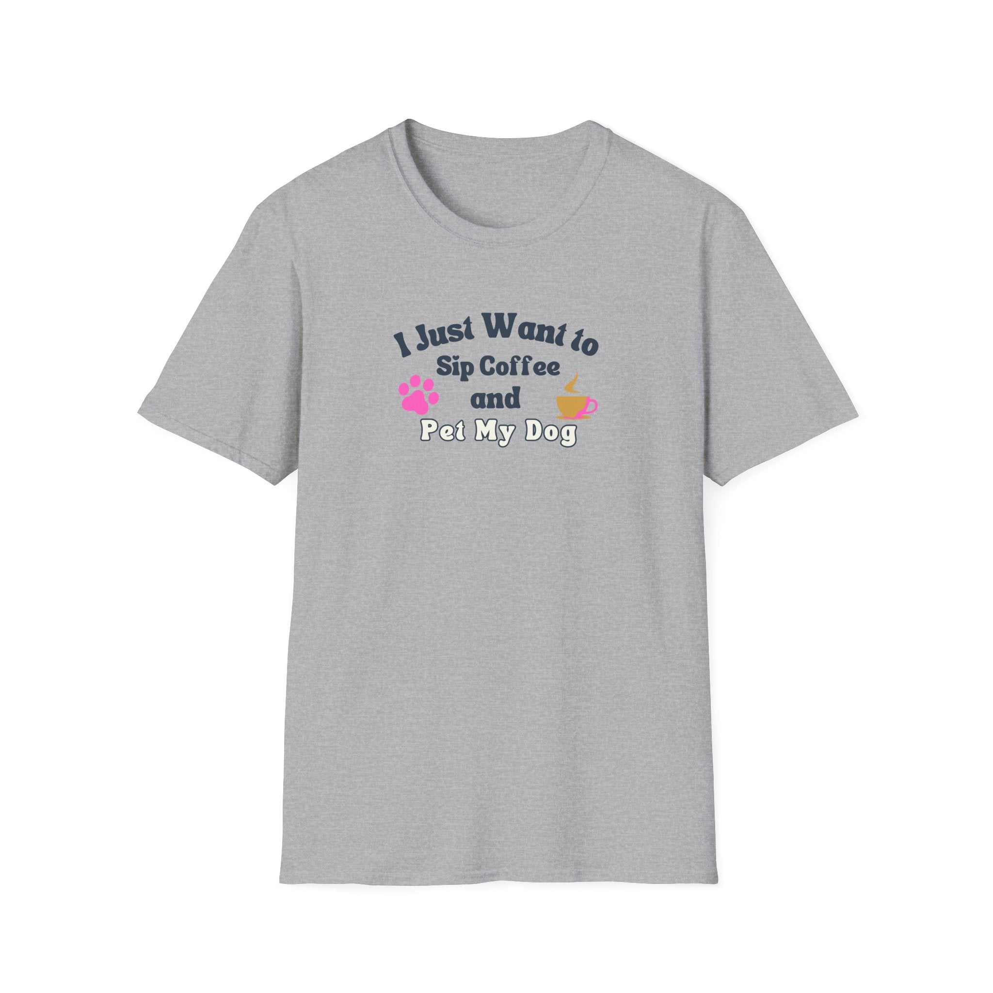 Women's Soft Relaxed Tee - Coffee and Dogs