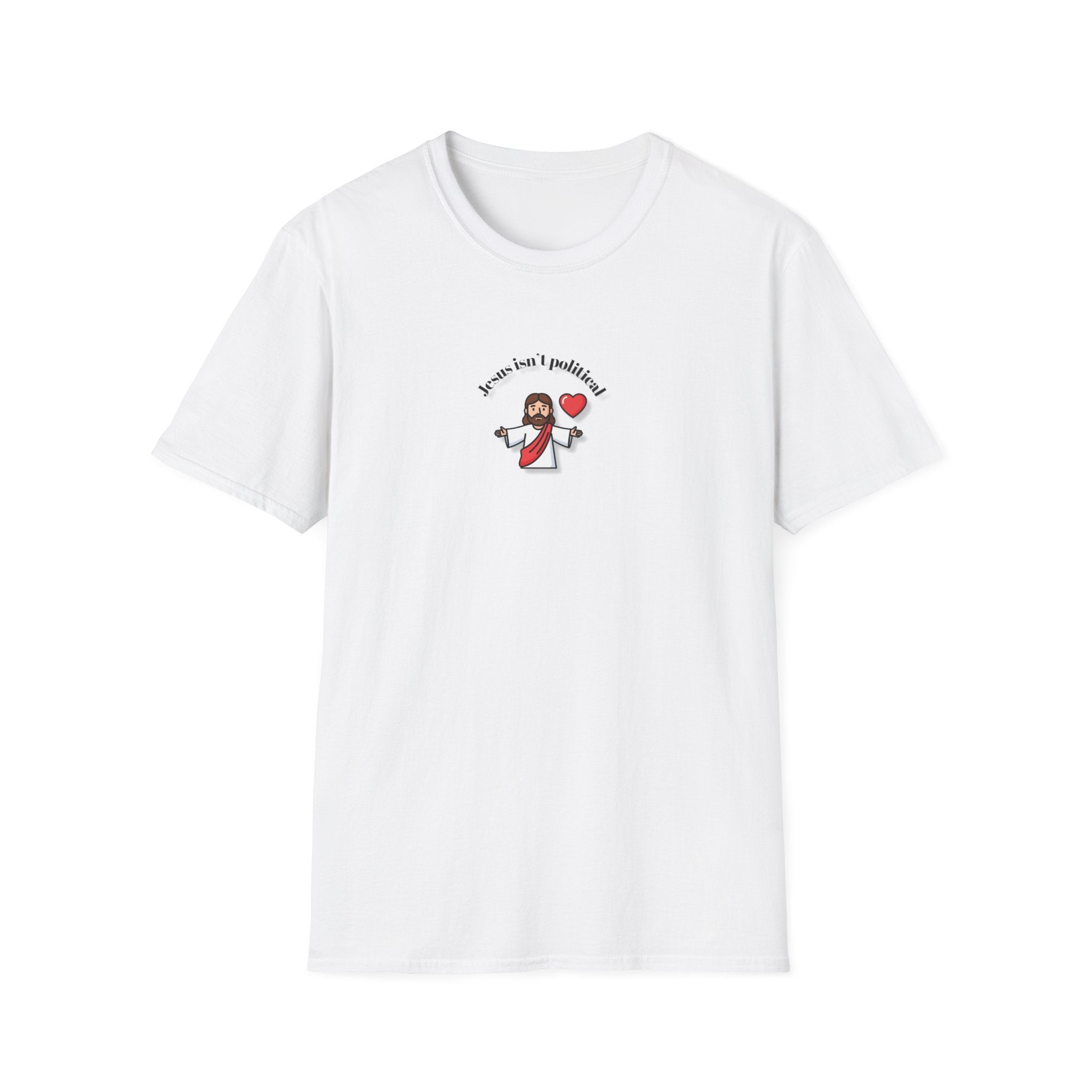 Relaxed Men & Women Soft Tee - Jesus isn't political