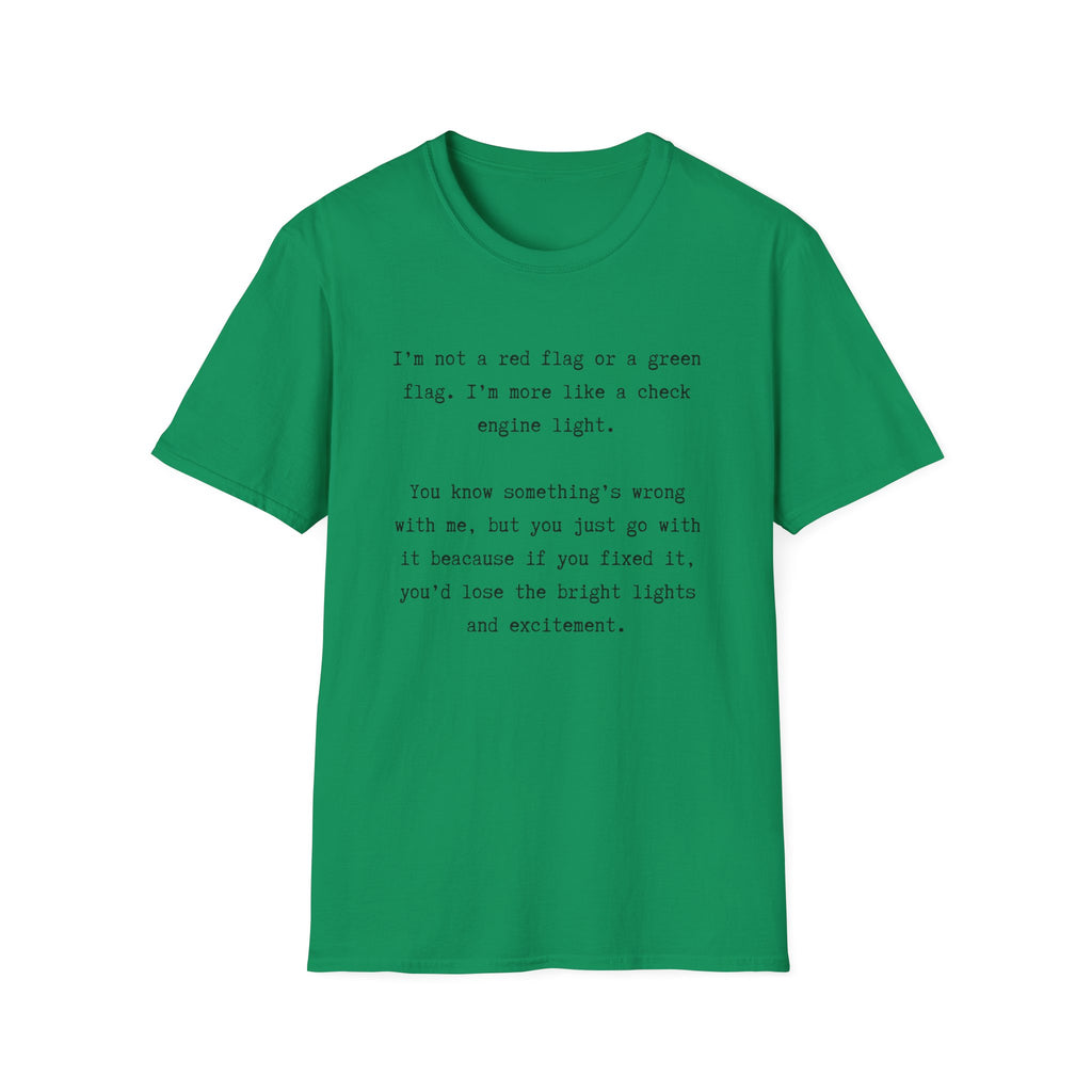 Men and Women Soft Relaxed T Shirts - Green light