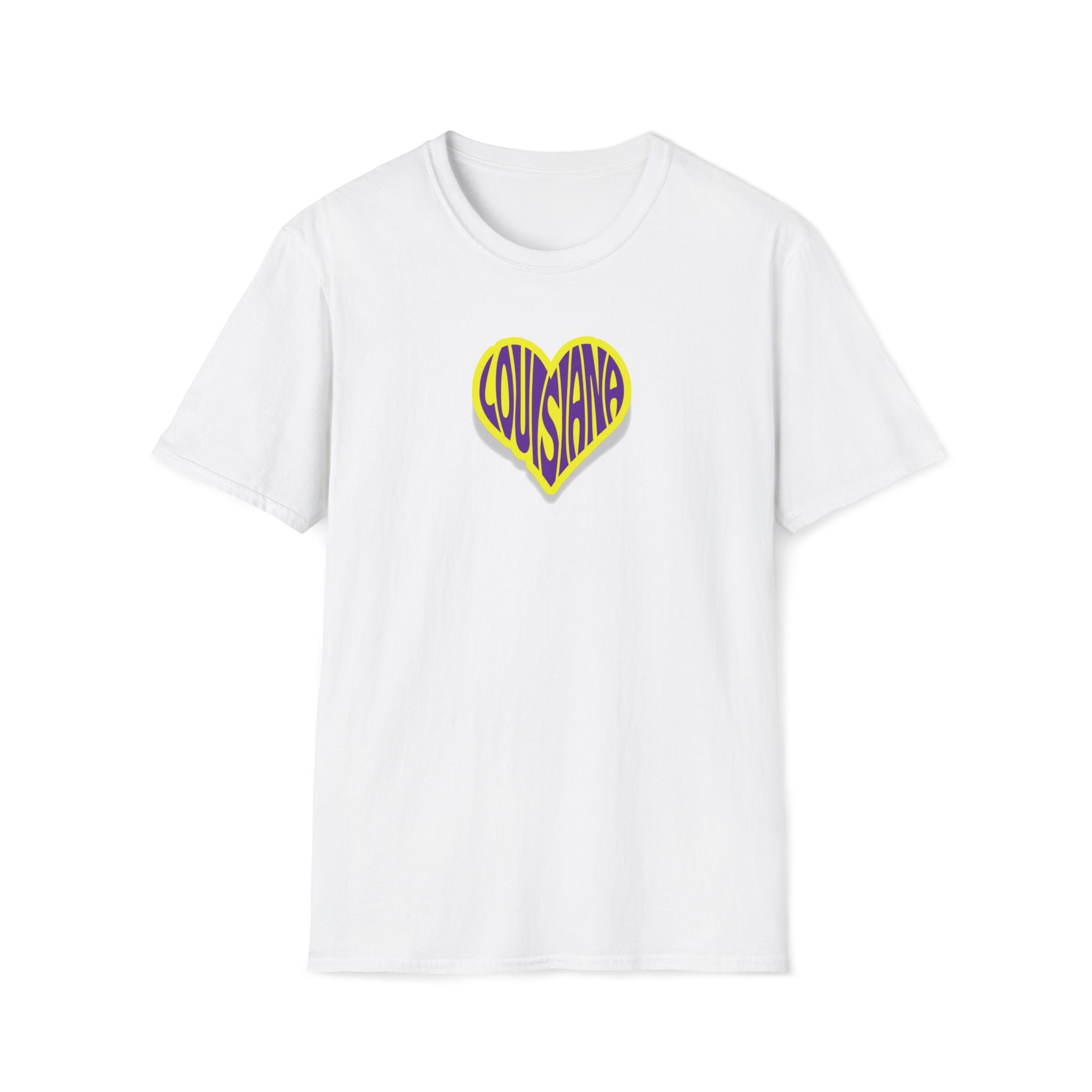 Relaxed Soft Woman's tee - Louisiana heart