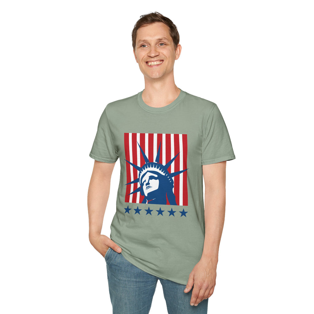 Relaxed Tee for Men & Women- Statue of Liberty