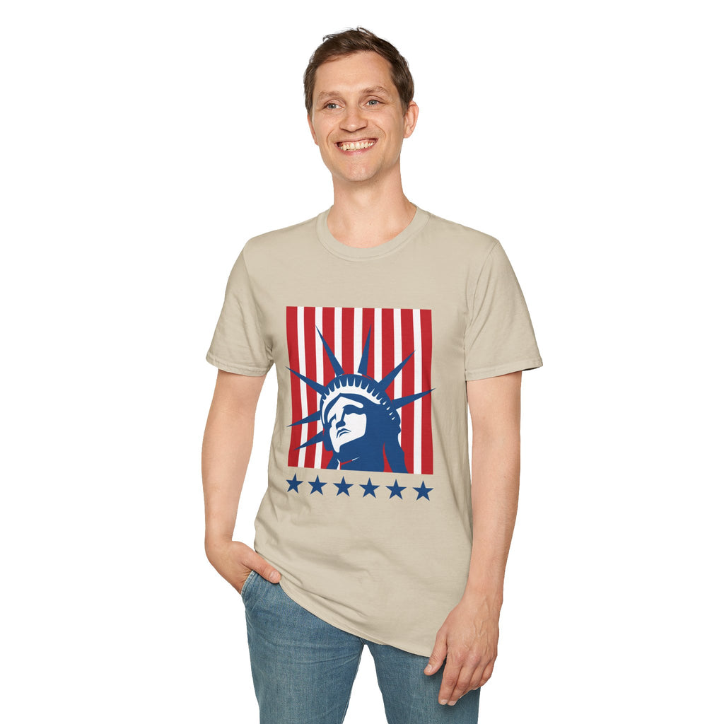 Relaxed Tee for Men & Women- Statue of Liberty