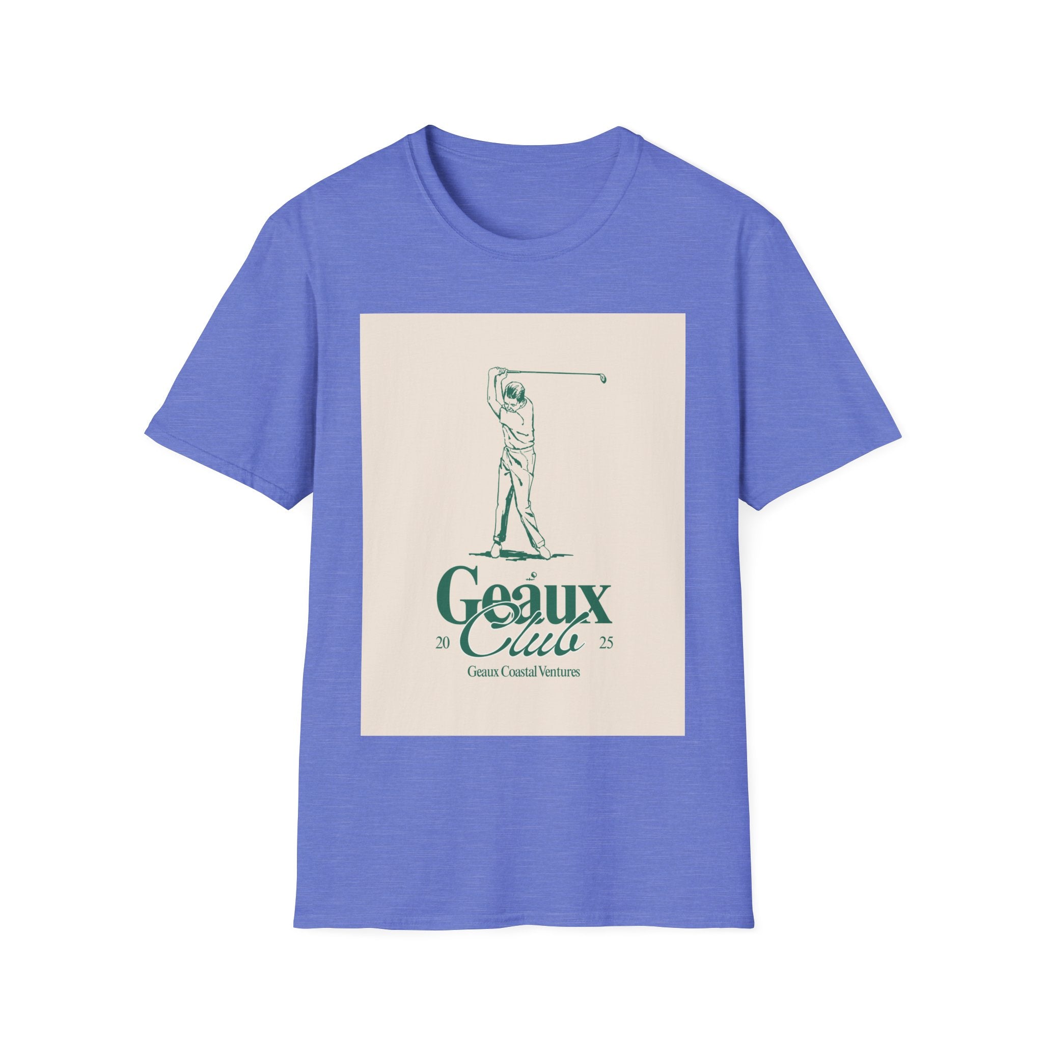 Soft Tee - Men & Women "Geaux" "Golf" Beige