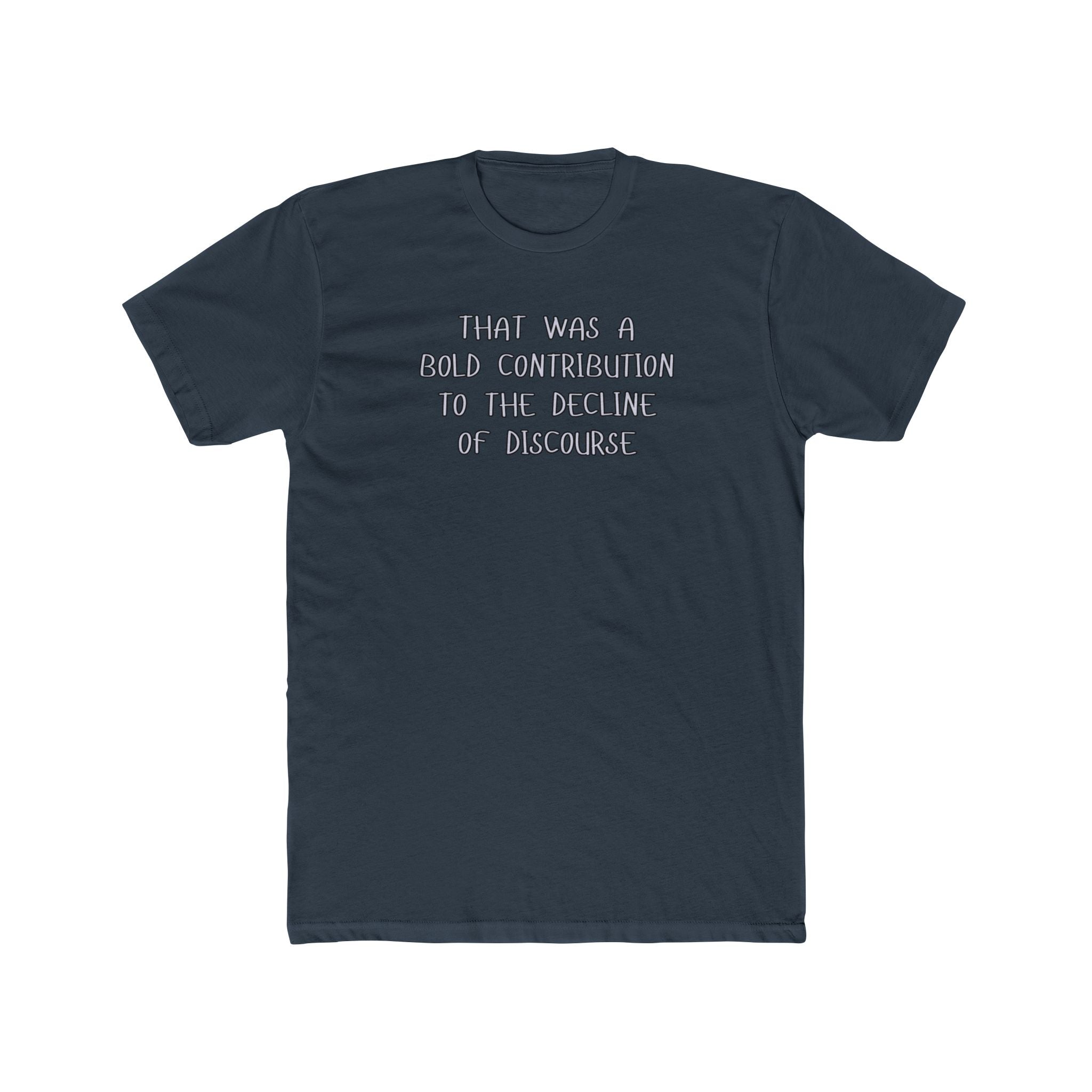 Relaxed Men's Tee - "Bold Contribution"