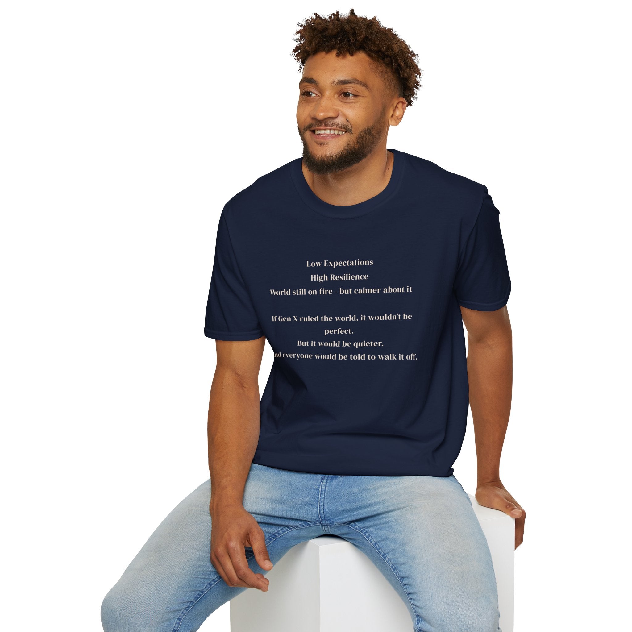 Men's soft tee - Low Expectations  Gen x