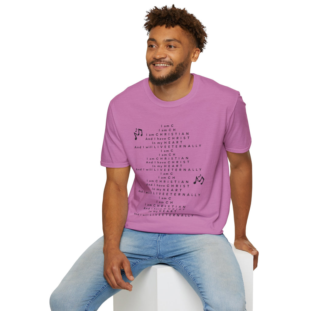 Men & Woman Softstyle T-Shirt - "C-h-r-i-s-t-i-a-n" "Song"