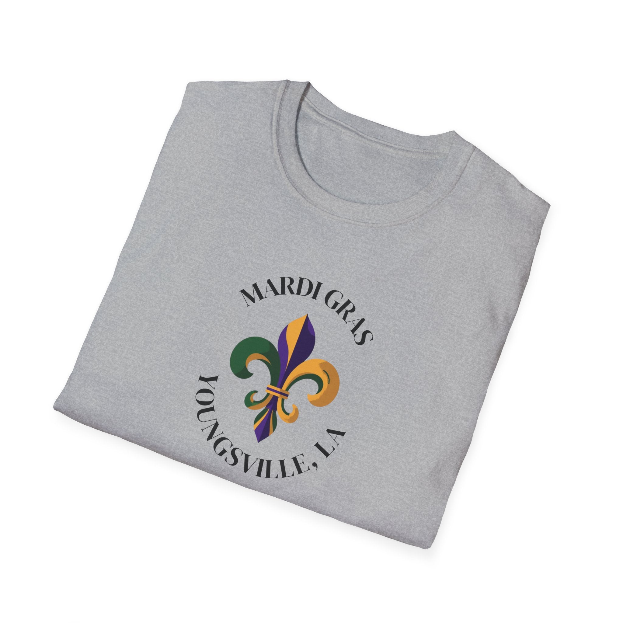 Relaxed Soft T Shirt-  Men and Woman Mardi Gras Youngsville La
