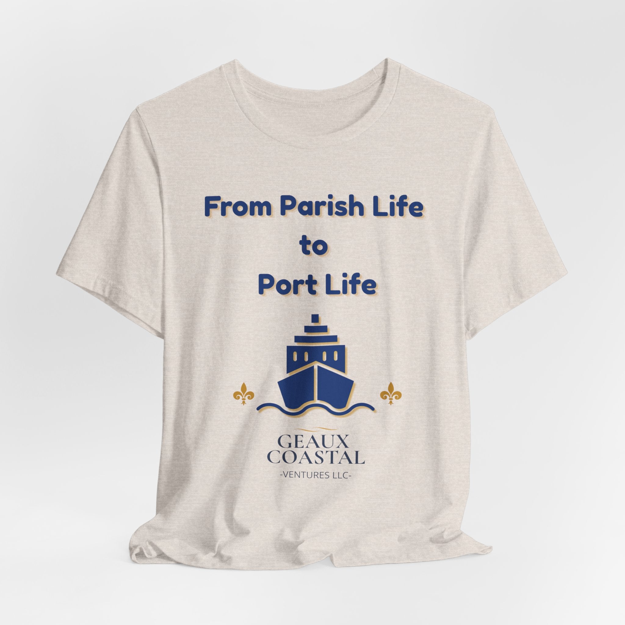 Men or Women Relaxed T Shirt - Parish and Port Cruise T Shirt