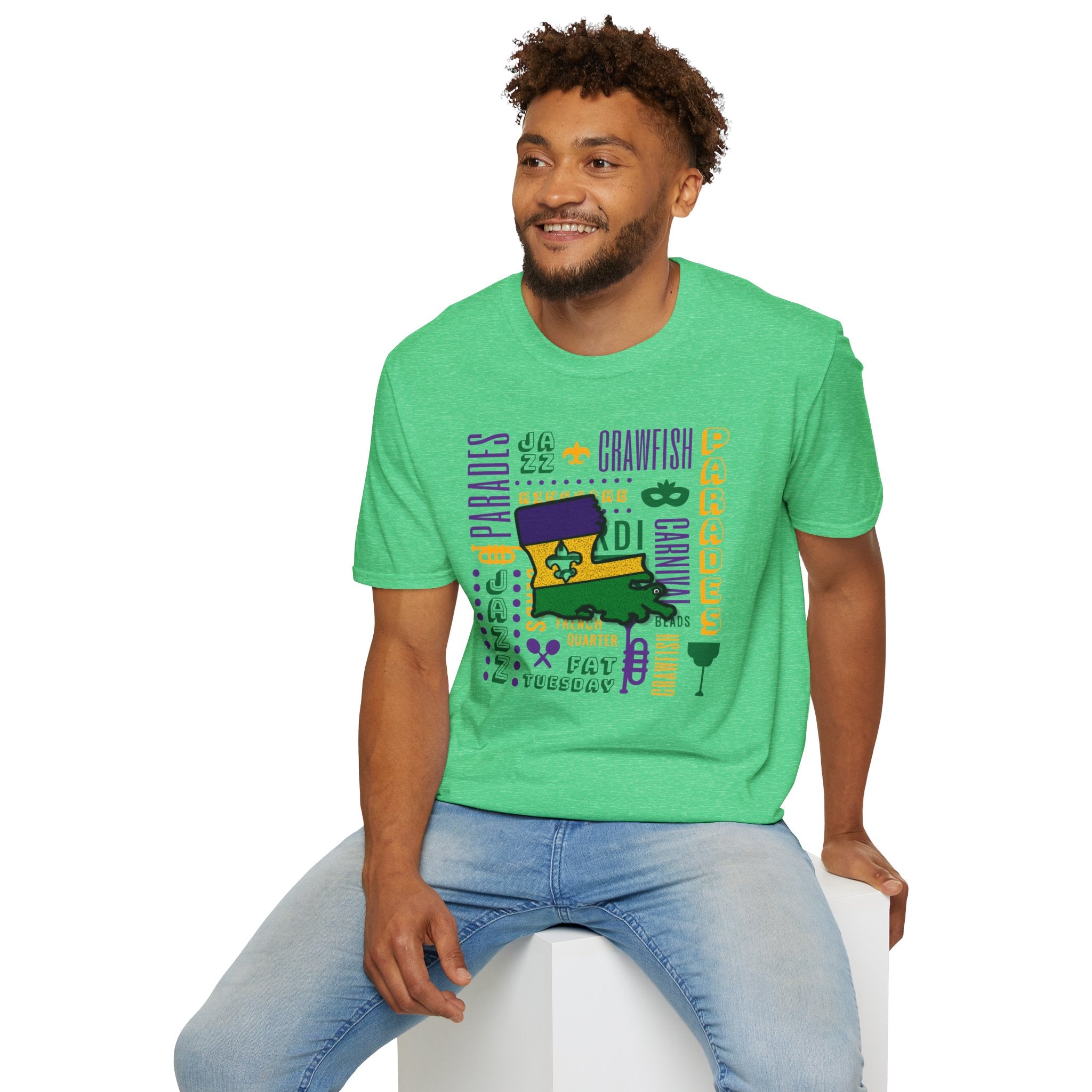 Relaxed Soft T Shirt - Men and Women - louisiana