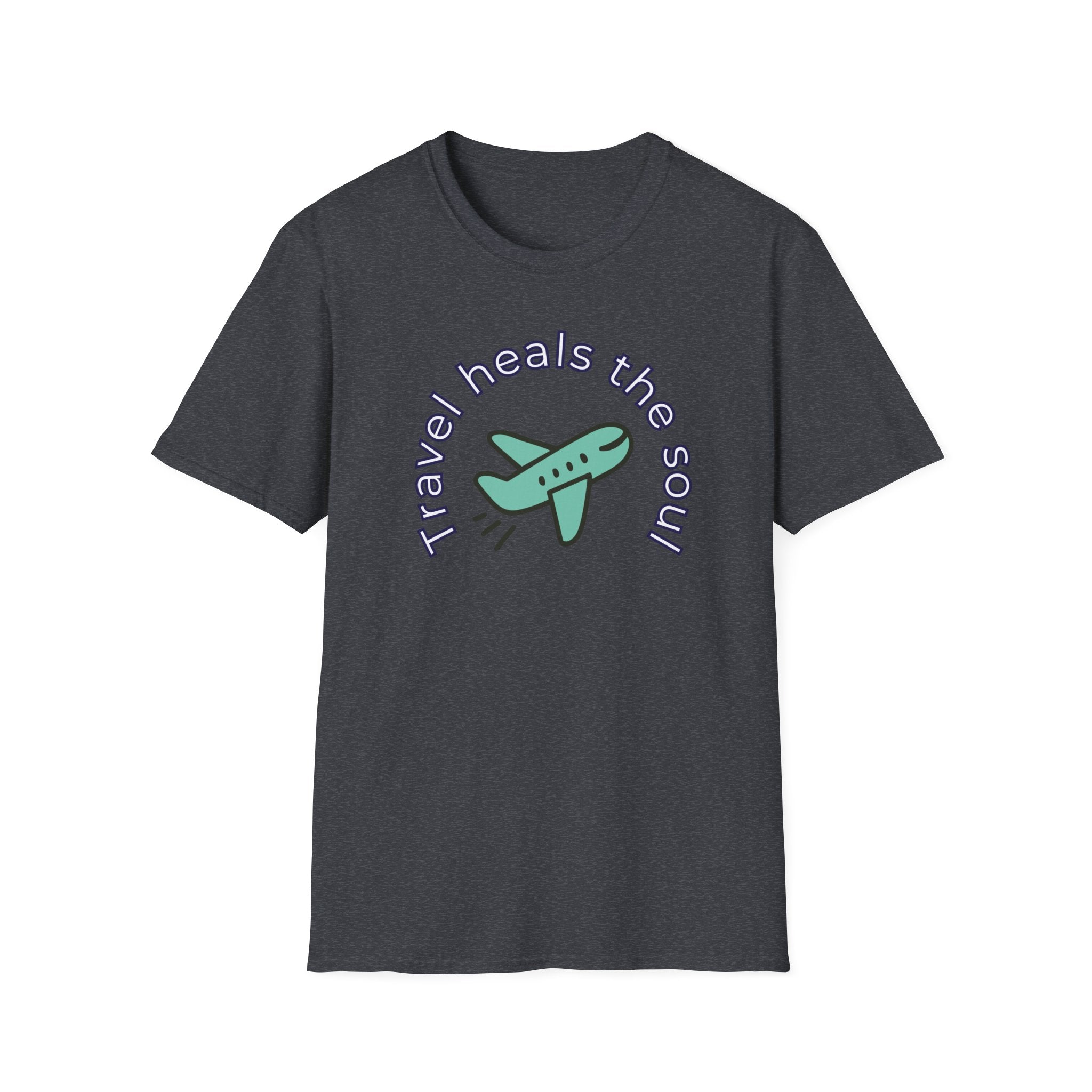Comfty Woman's  Softstyle T-Shirt - "Travel"  "Heals The Soul"