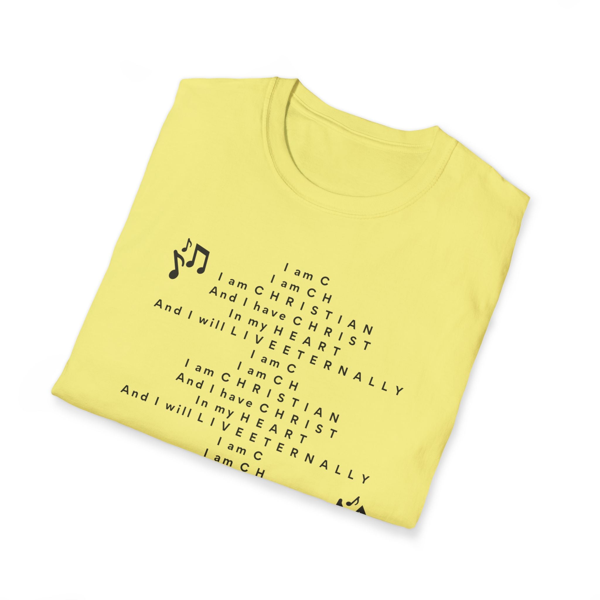Men & Woman Softstyle T-Shirt - "C-h-r-i-s-t-i-a-n" "Song"