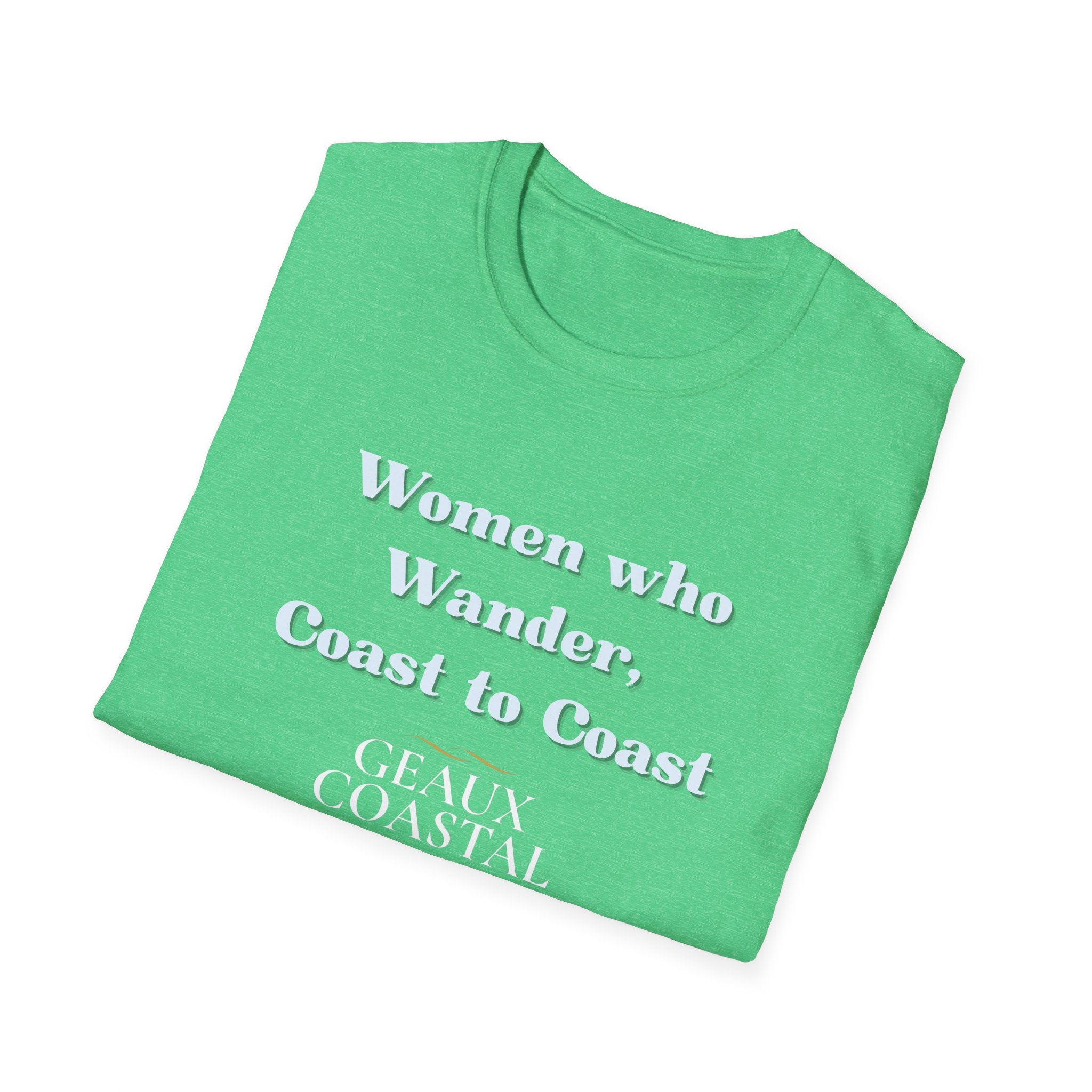 Women Soft Relaxed Tee - Women who wander coast to coast