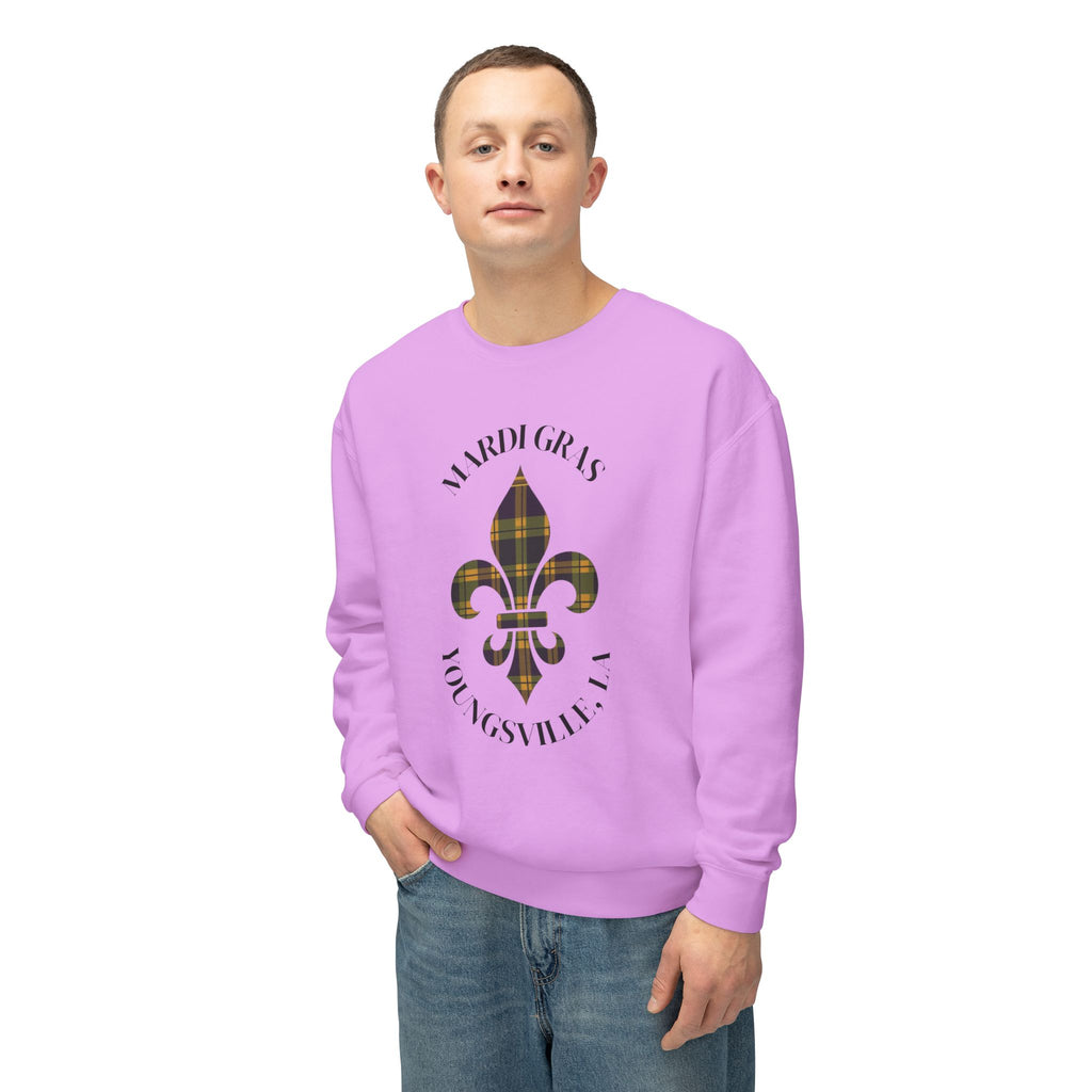 Lightweight Soft Long Sleeve - Mardi Gras Plaid Men & Women