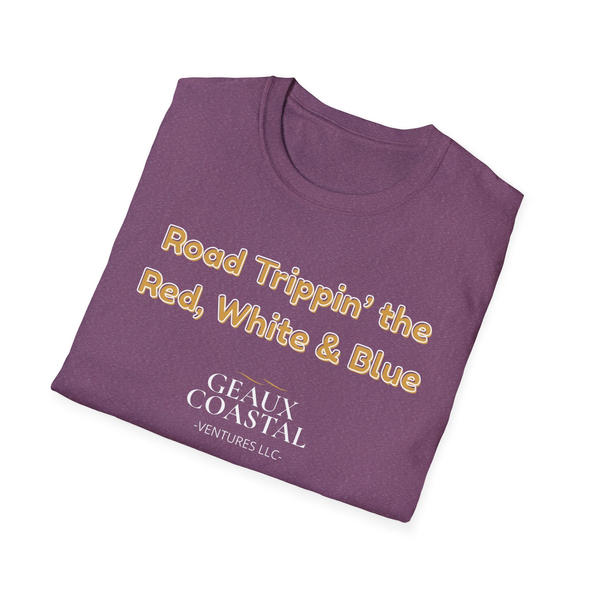 Men or Women Relaxed Soft Tee -  Road Tripping the USA