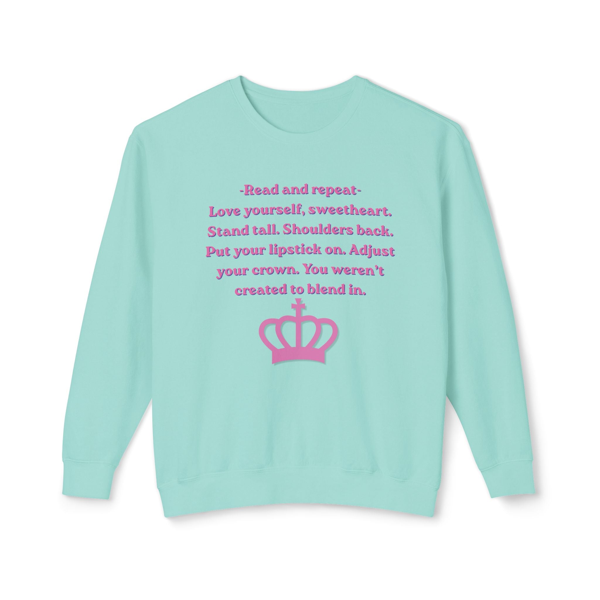 Woman's Lightweight Crewneck Sweatshirt - Soft and Relaxed - Adjust your crown