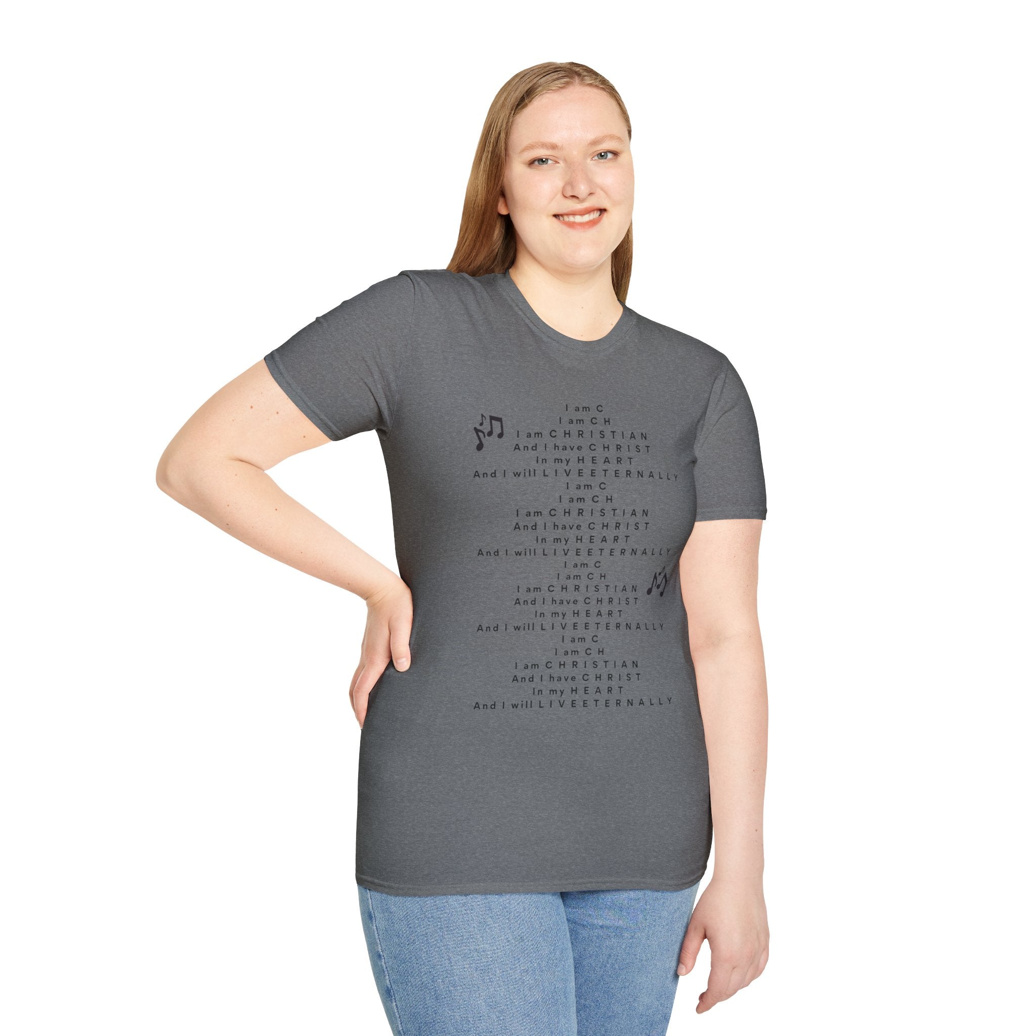 Men & Woman Softstyle T-Shirt - "C-h-r-i-s-t-i-a-n" "Song"